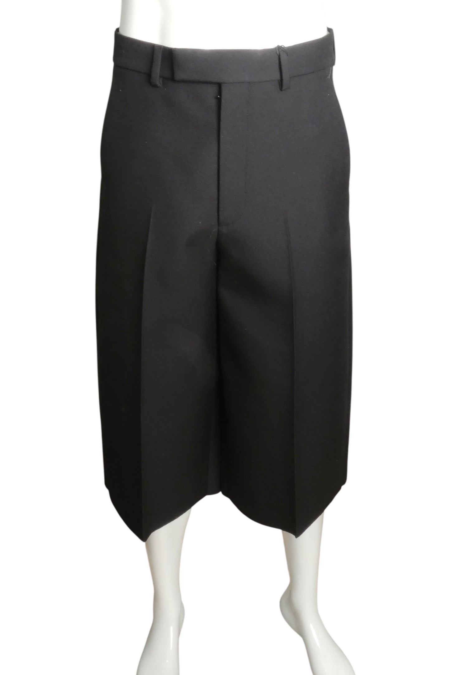 GUCCI- NWT 2024 Black Gaberdine Wide Leg Pants, Waist 30