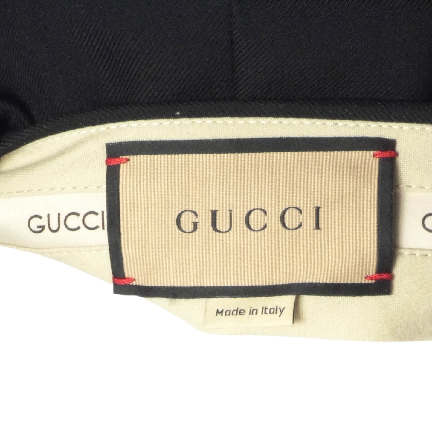 GUCCI- NWT 2024 Black Gaberdine Wide Leg Pants, Waist 30