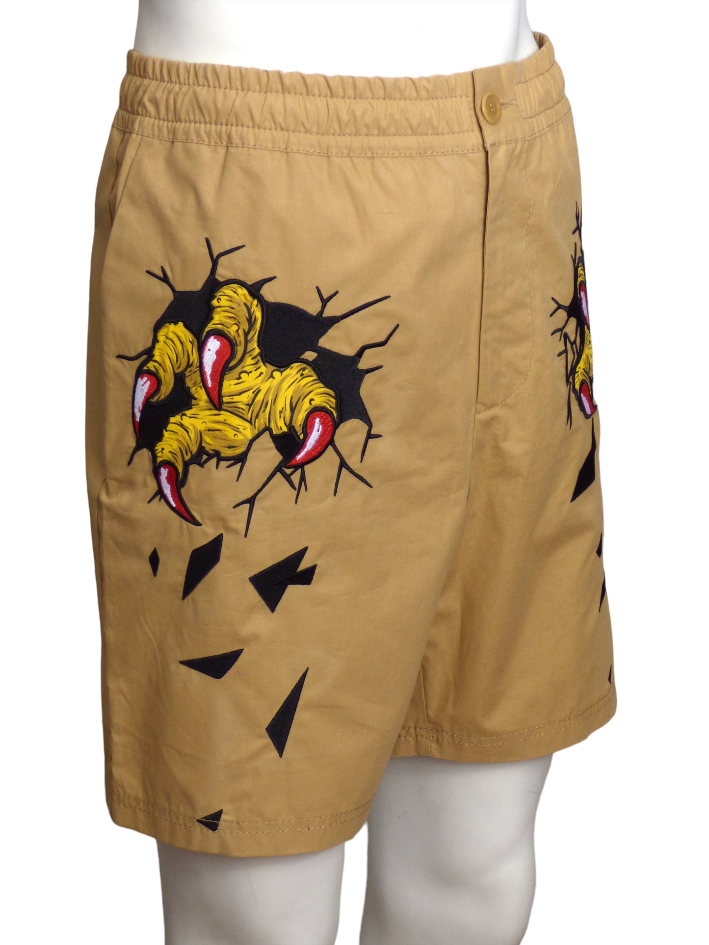 MOSCHINO COUTURE- NWT 2020 Embroidered Cotton Shorts, W-32