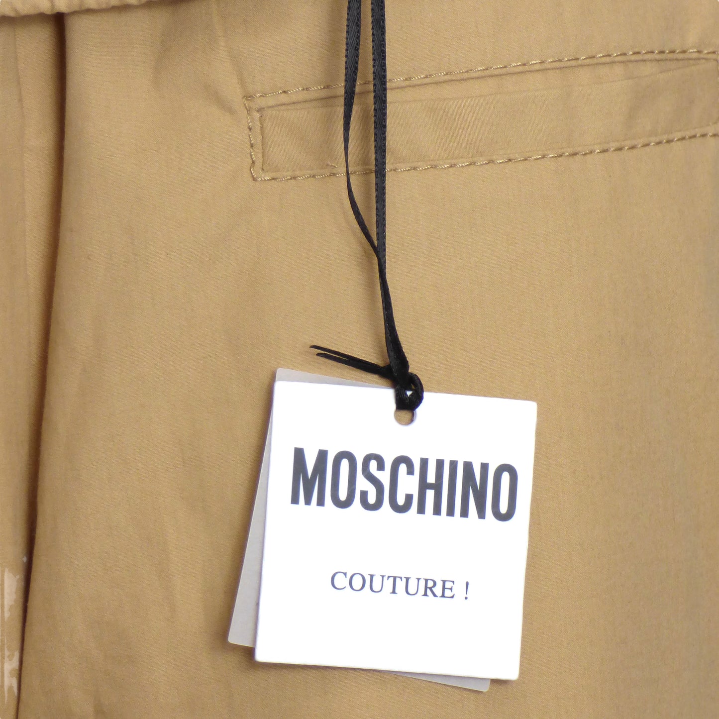 MOSCHINO COUTURE- NWT 2020 Embroidered Cotton Shorts, W-32