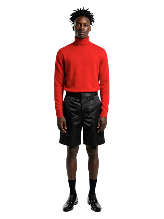 EMPORIO ARMANI- NWT Black Sateen Bermuda Shorts, Multiple Sizes Available