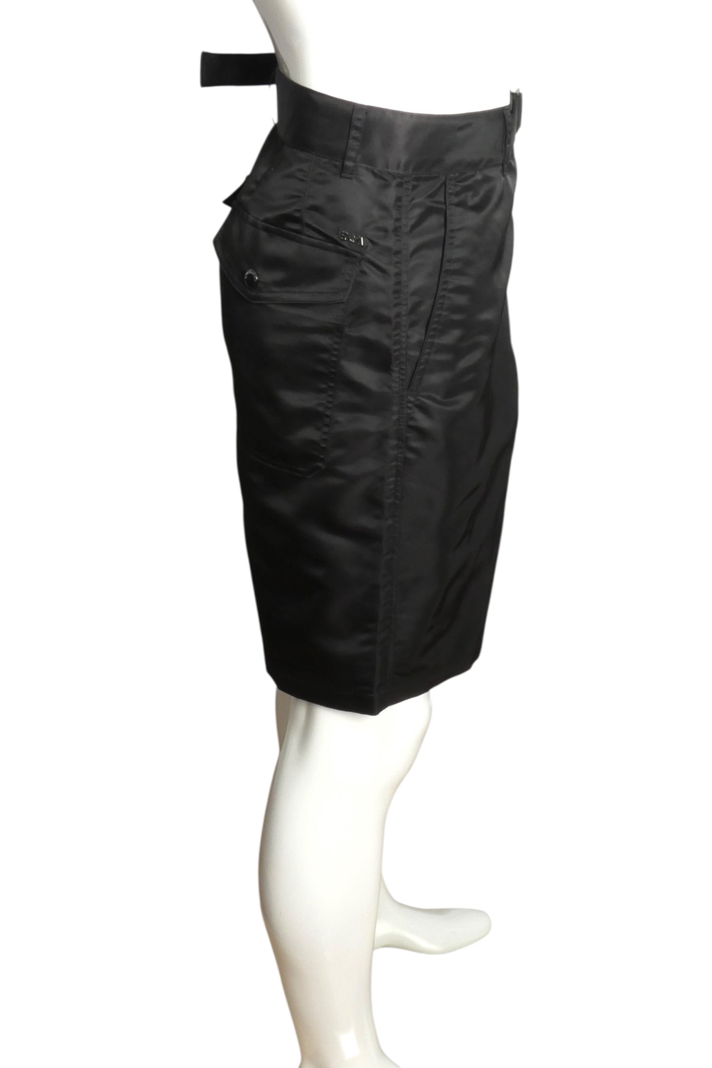 EMPORIO ARMANI- NWT Black Sateen Bermuda Shorts, Multiple Sizes Available