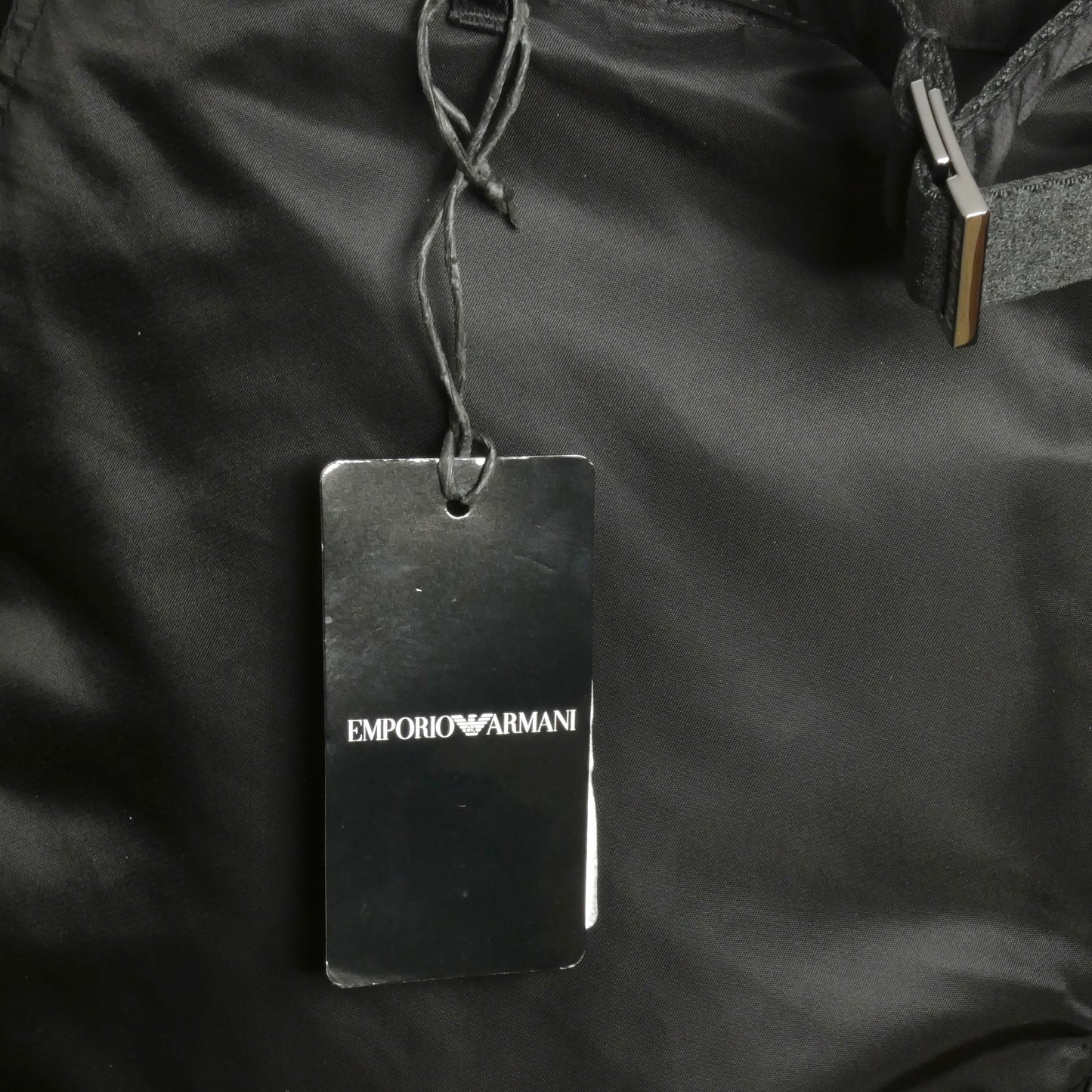 EMPORIO ARMANI- NWT Black Sateen Bermuda Shorts, Multiple Sizes Available