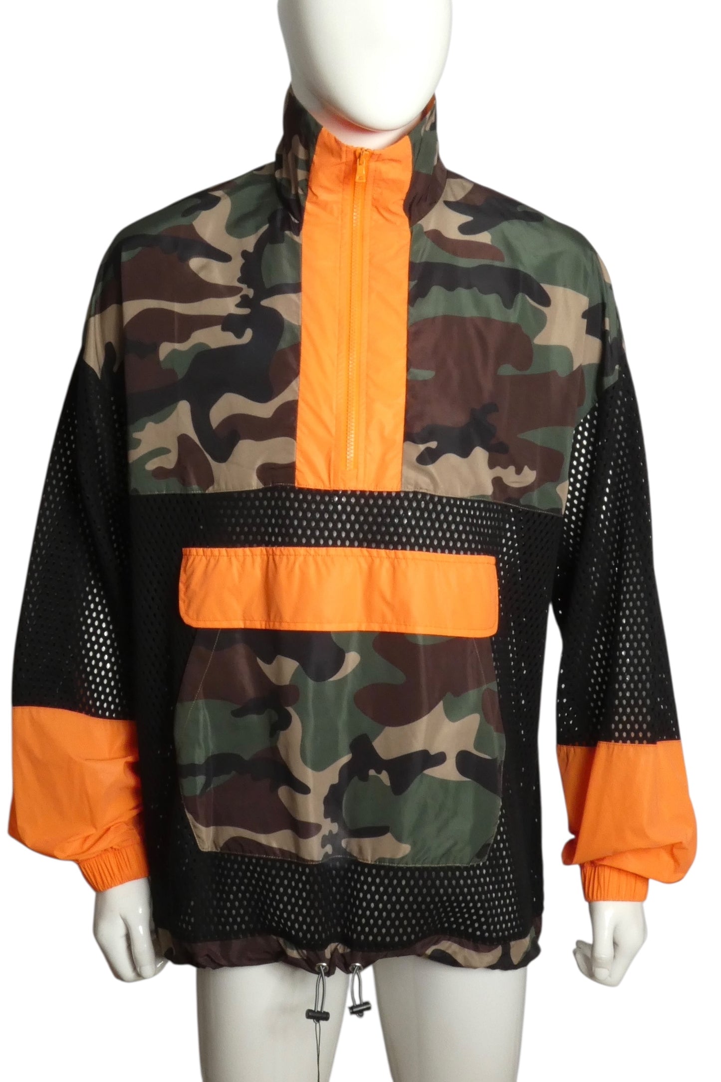 2020 NWT Camo Print Zip Front Anorak, Size XL