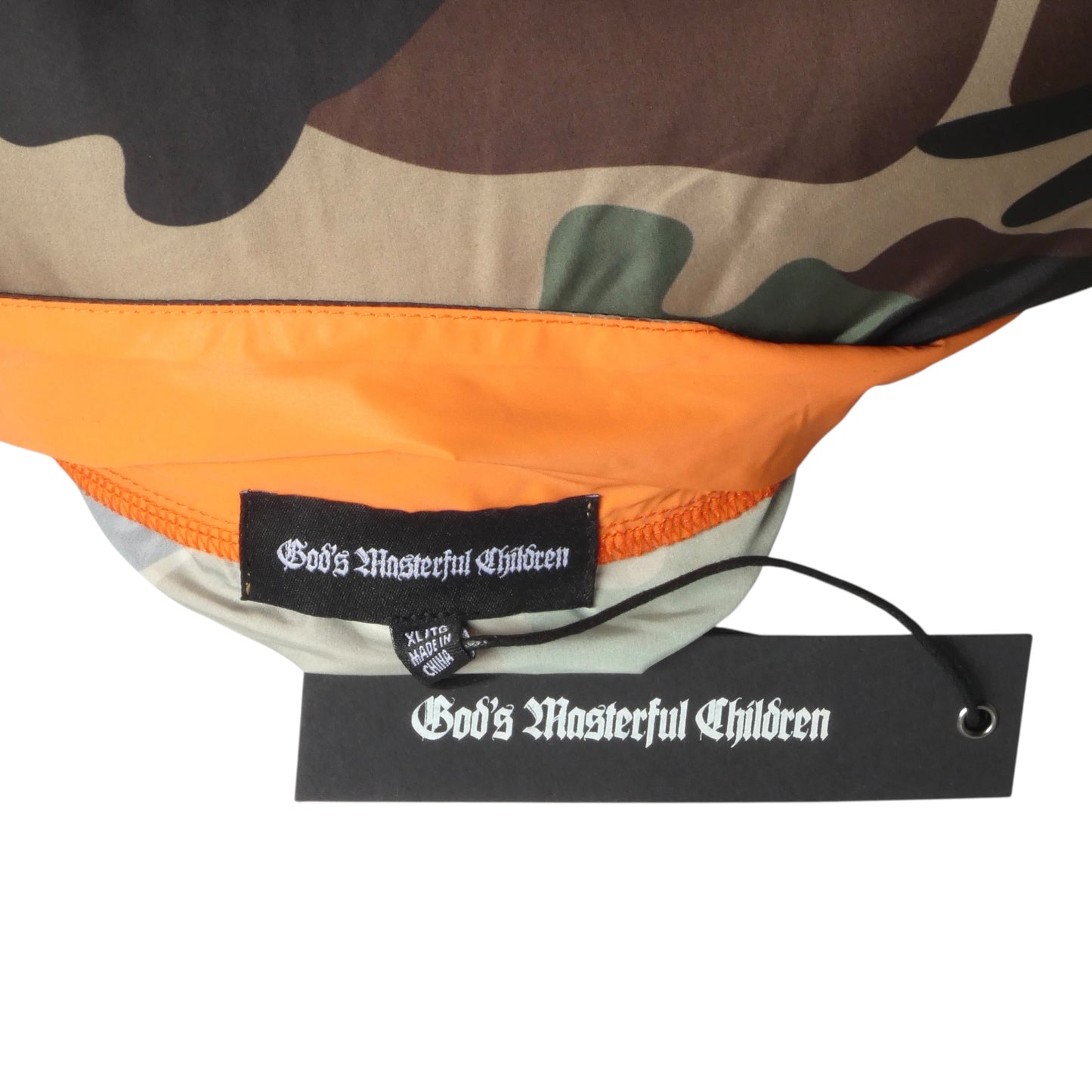 2020 NWT Camo Print Zip Front Anorak, Size XL