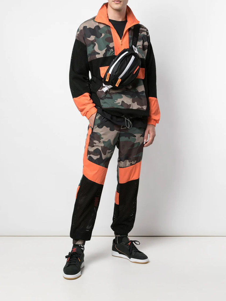 2020 NWT Camo Print Zip Front Anorak, Size XL