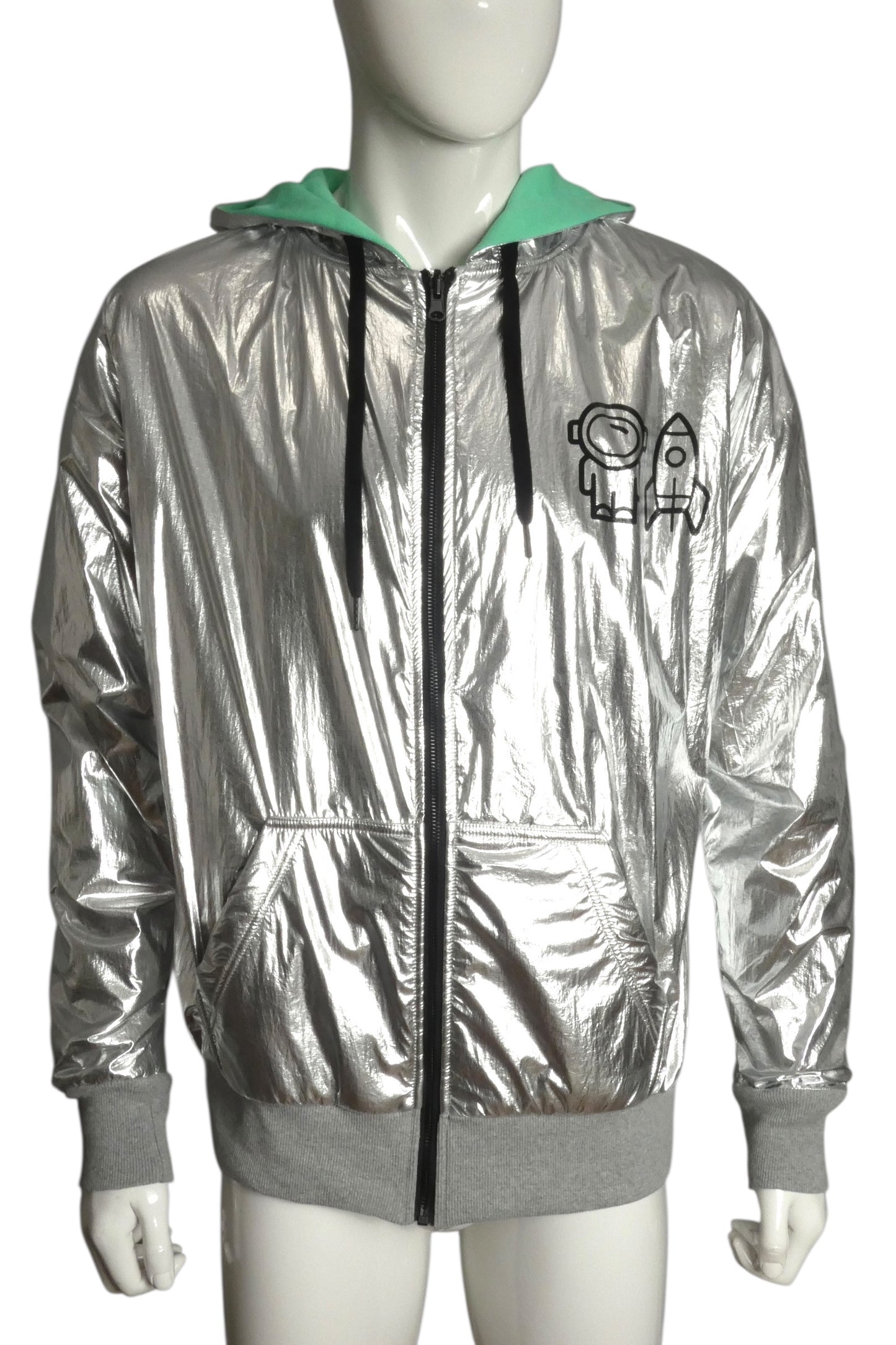 SPOILED CHILD x JEREMY SCOTT- 2025 Reversible Chrome Hoodie, Multi Sizes Available