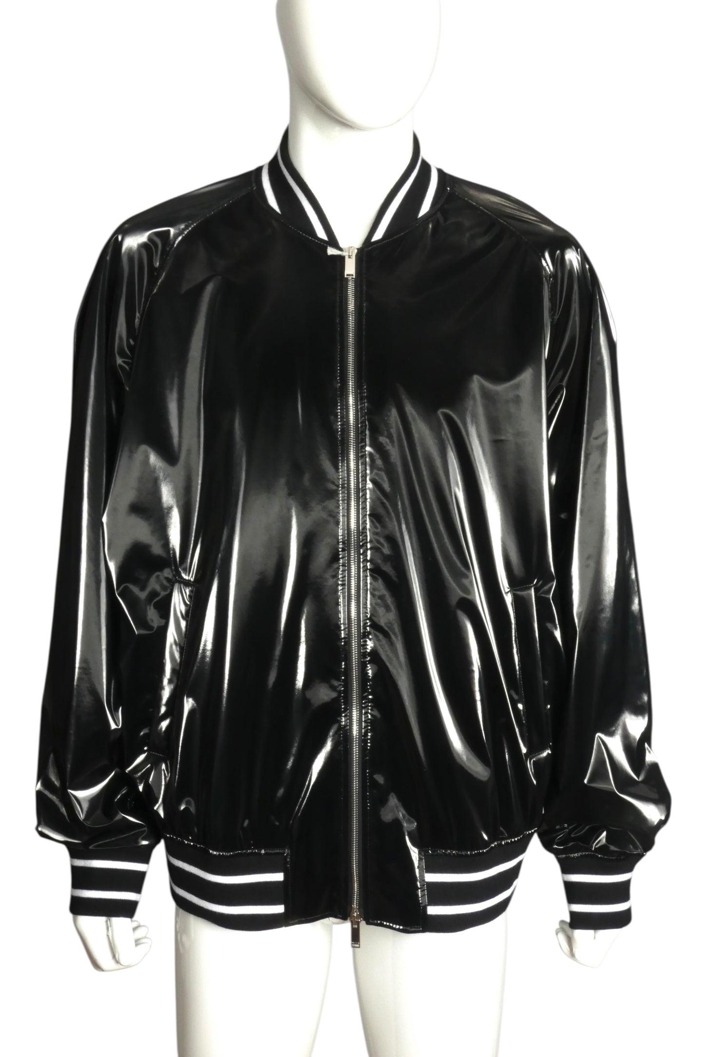 2024 NWT Vinyl Bomber Jacket, Size XL