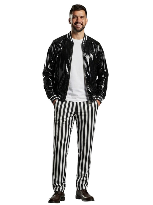 2024 NWT Vinyl Bomber Jacket, Size XL