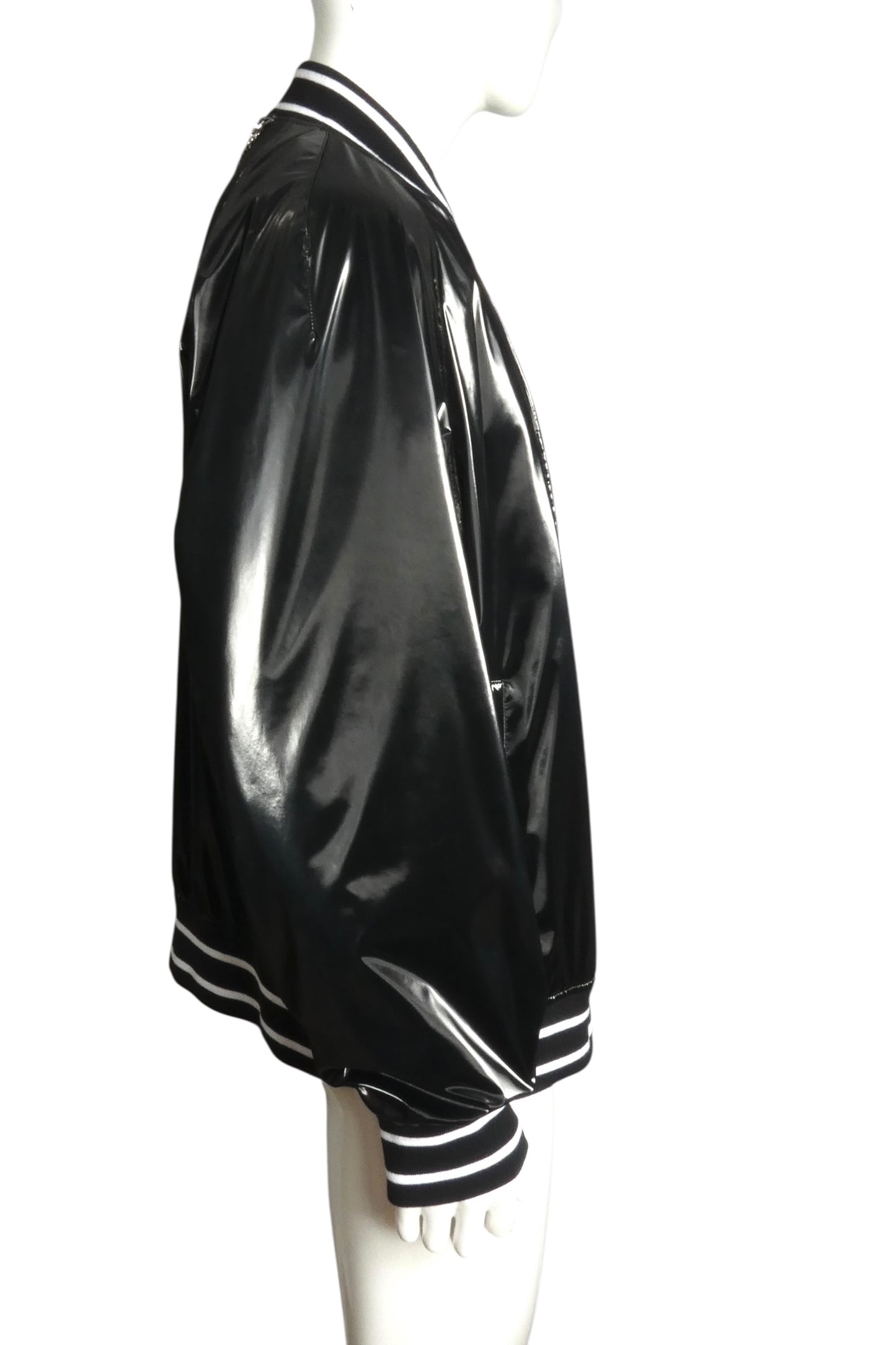 2024 NWT Vinyl Bomber Jacket, Size XL