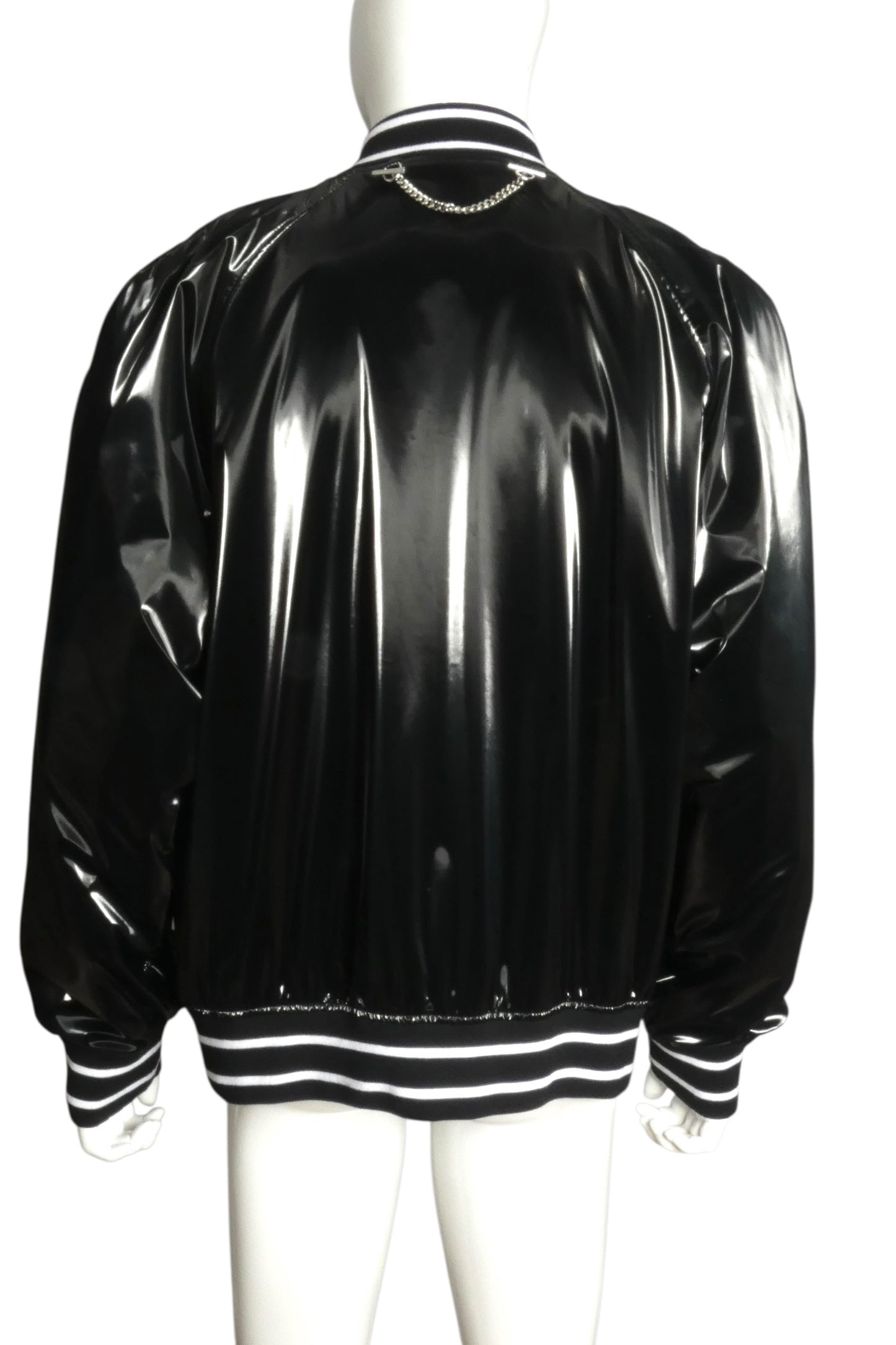 2024 NWT Vinyl Bomber Jacket, Size XL