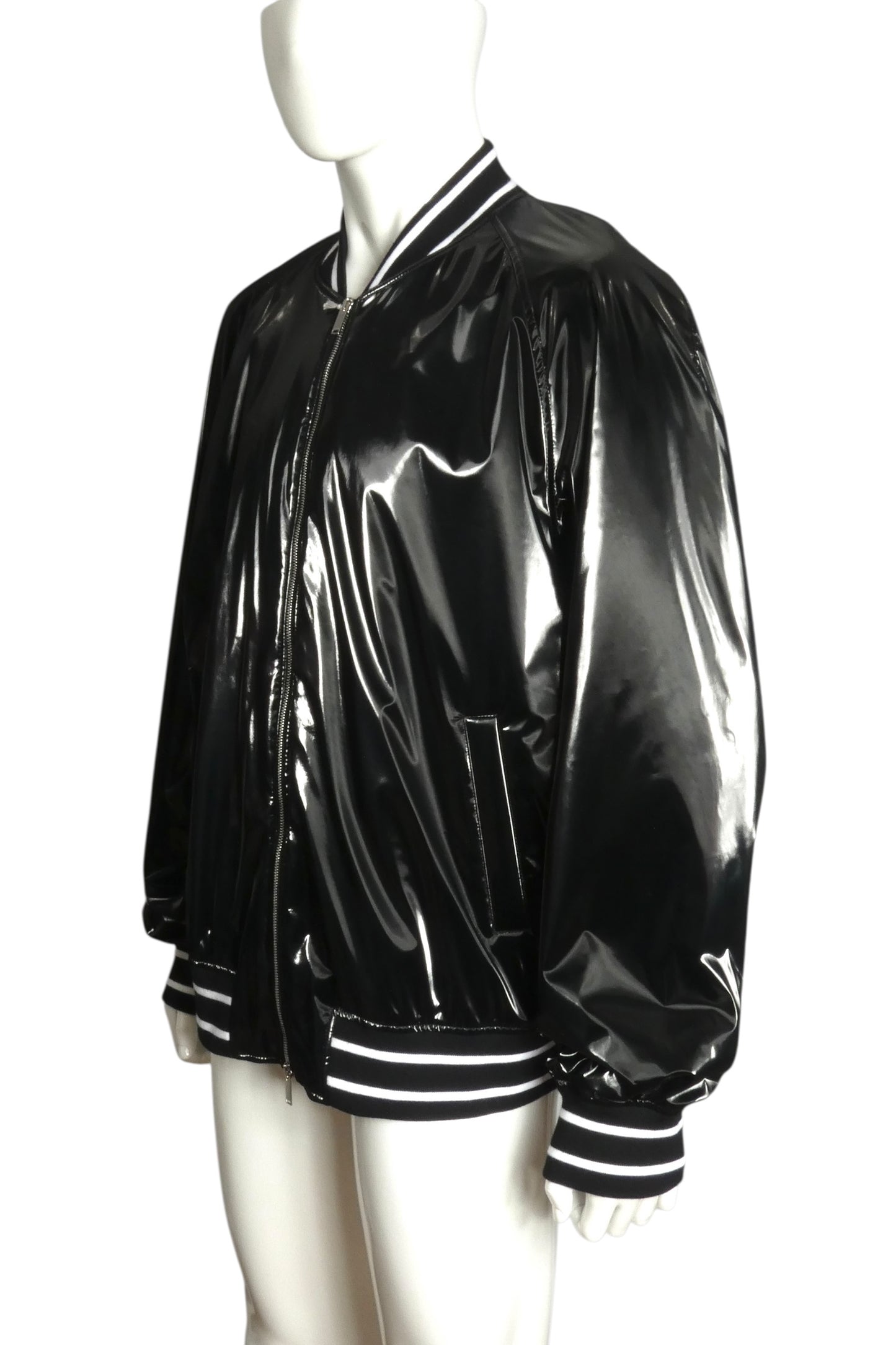 2024 NWT Vinyl Bomber Jacket, Size XL
