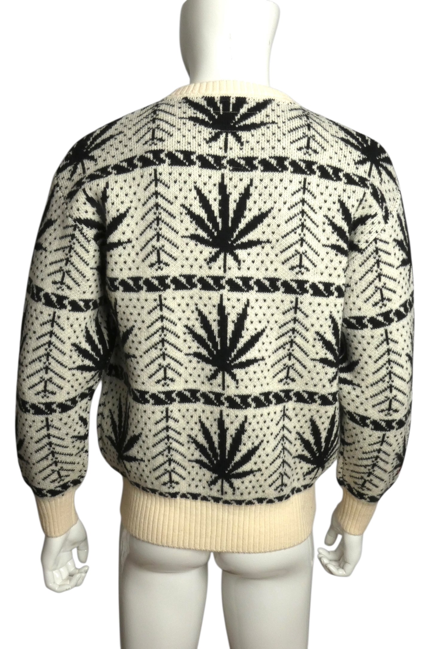 WACKO MARIA- NWT 2024 Graphic Print Wool Sweater, Size Small