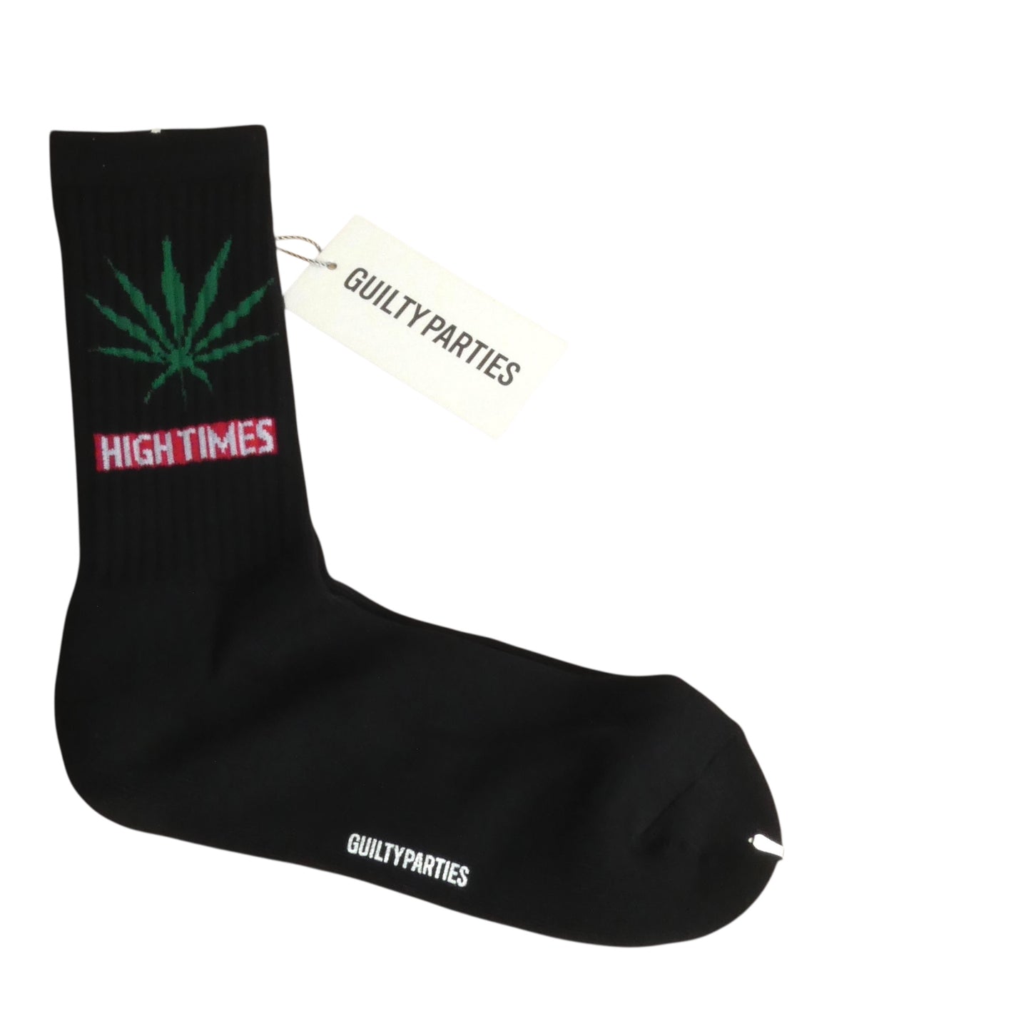 WACKO MARIA X HIGH TIMES - NWT Black Skater Crew Sock
