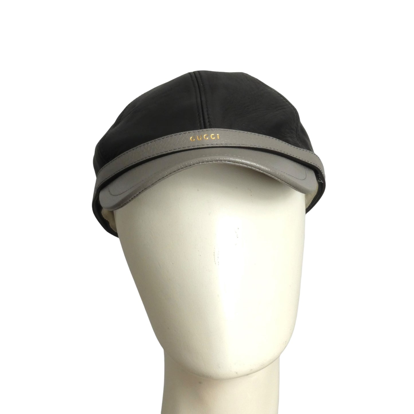 GUCCI- NWT 2023 Leather Baseball Cap, Size-Medium