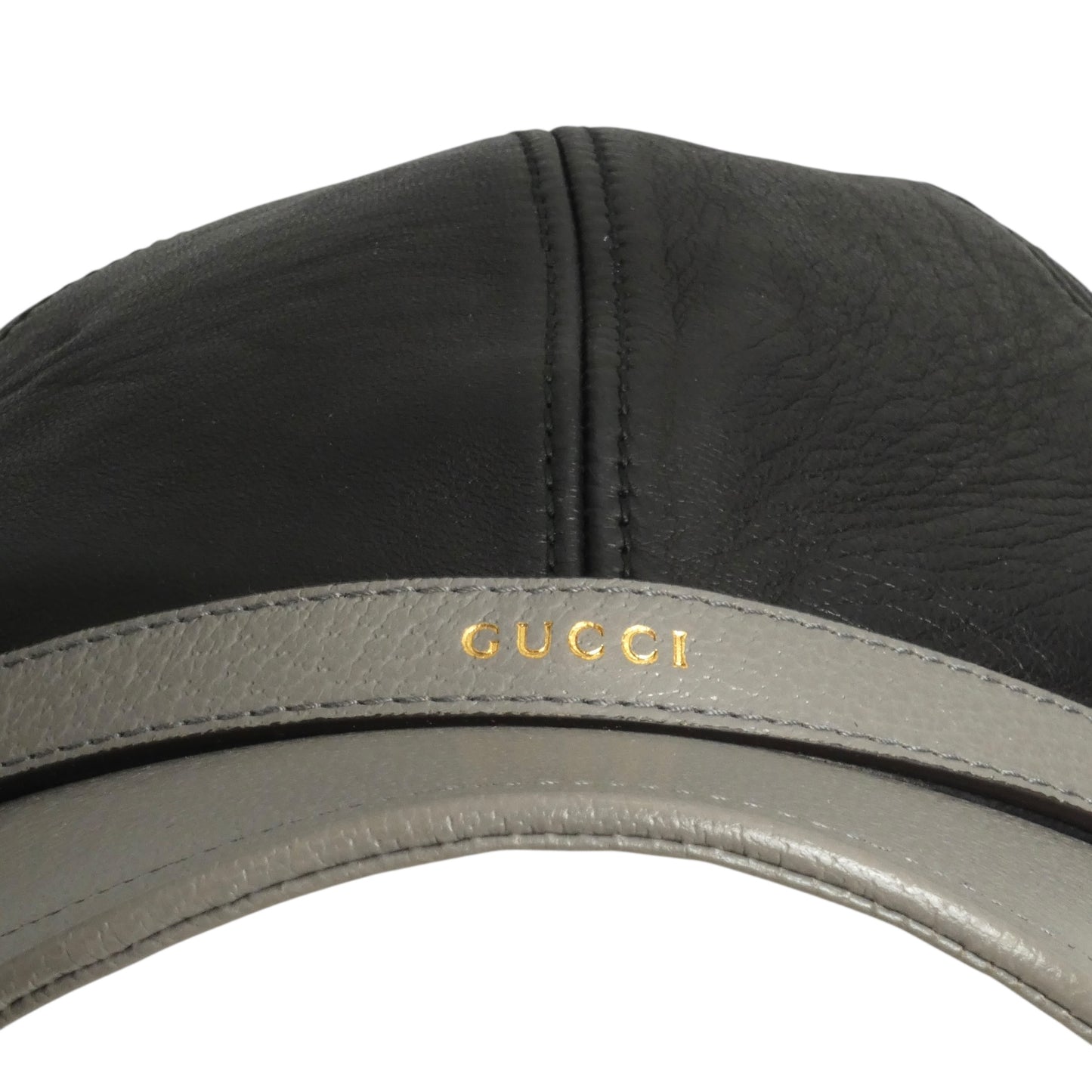GUCCI- NWT 2023 Leather Baseball Cap, Size-Medium