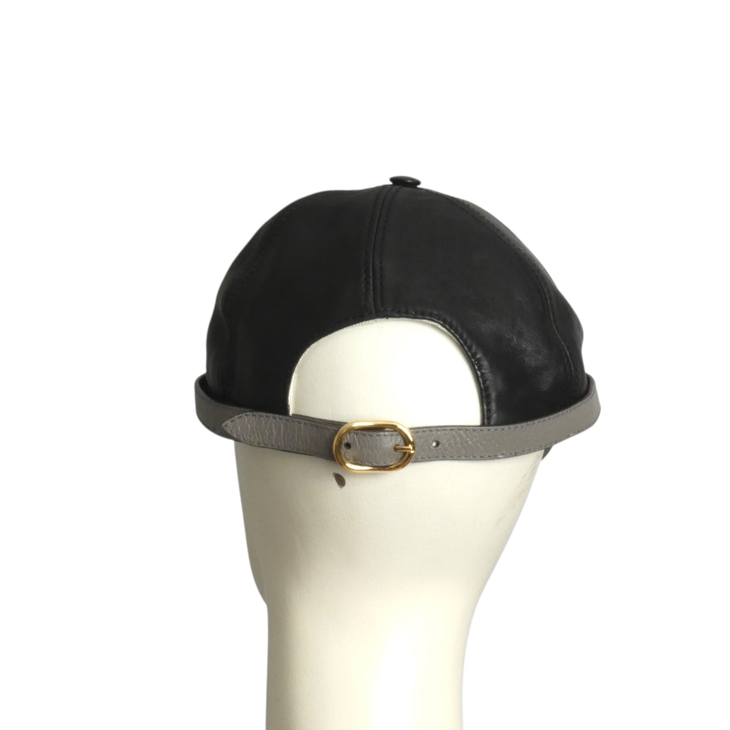 GUCCI- NWT 2023 Leather Baseball Cap, Size-Medium