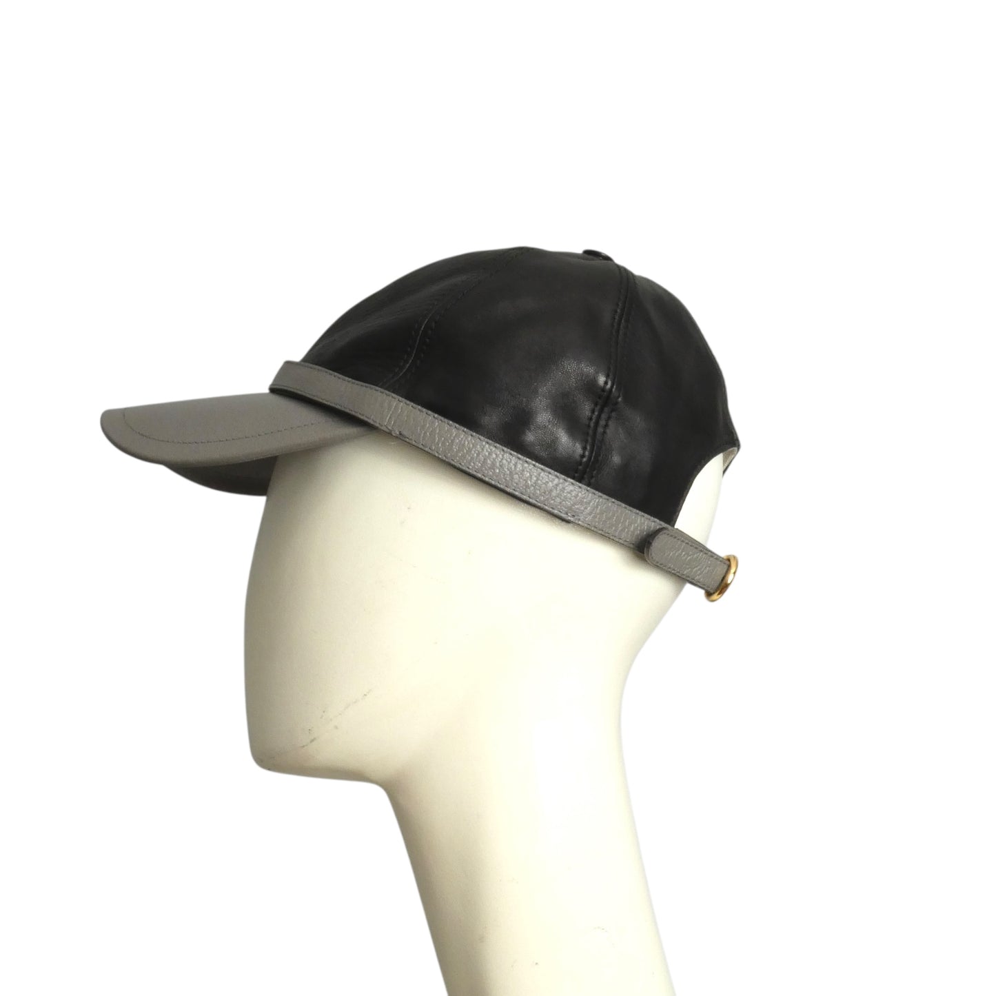 GUCCI- NWT 2023 Leather Baseball Cap, Size-Medium
