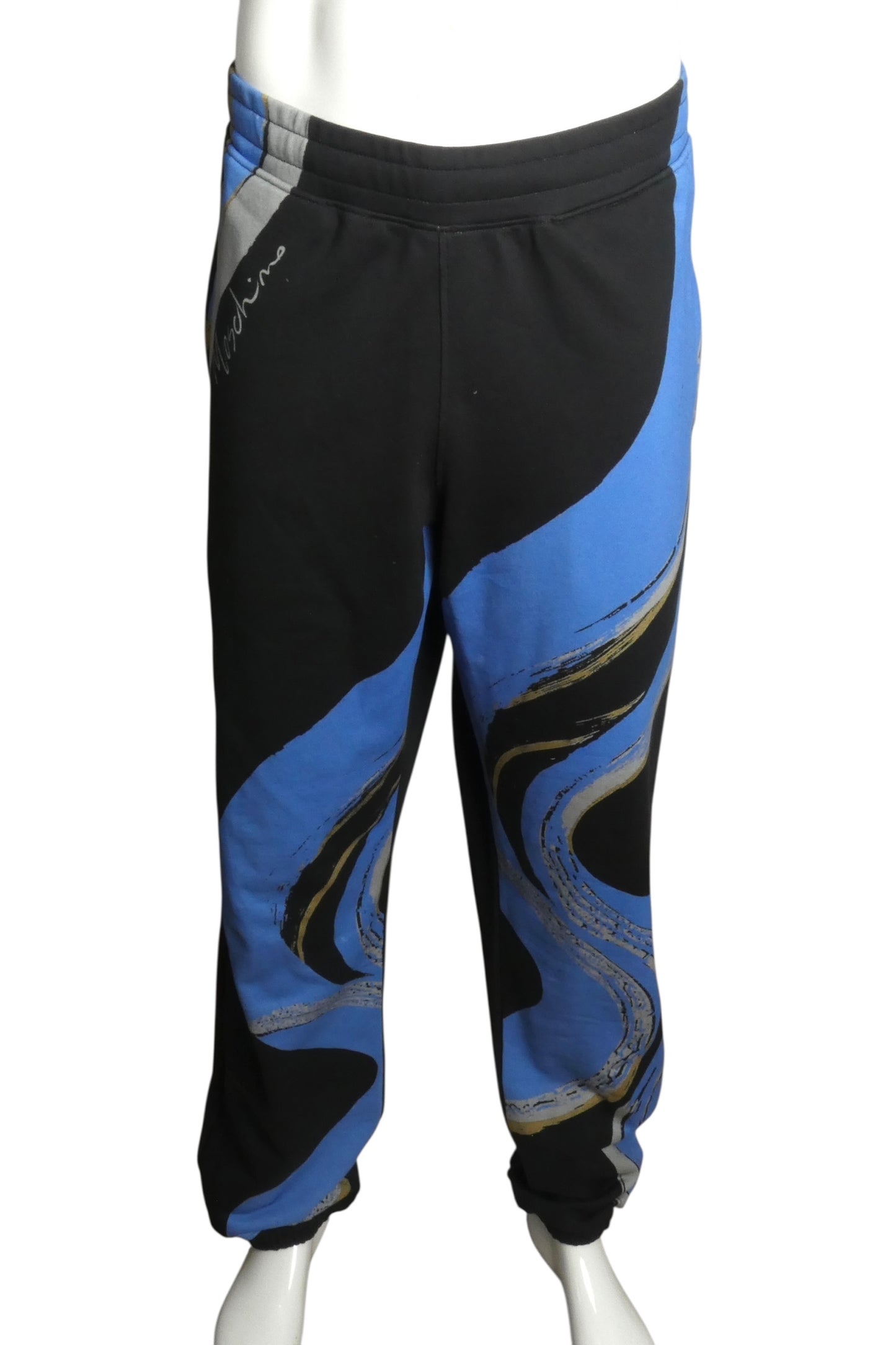 MOSCHINO COUTURE- NWT 2023 Printed Cotton Joggers, Size 2XL