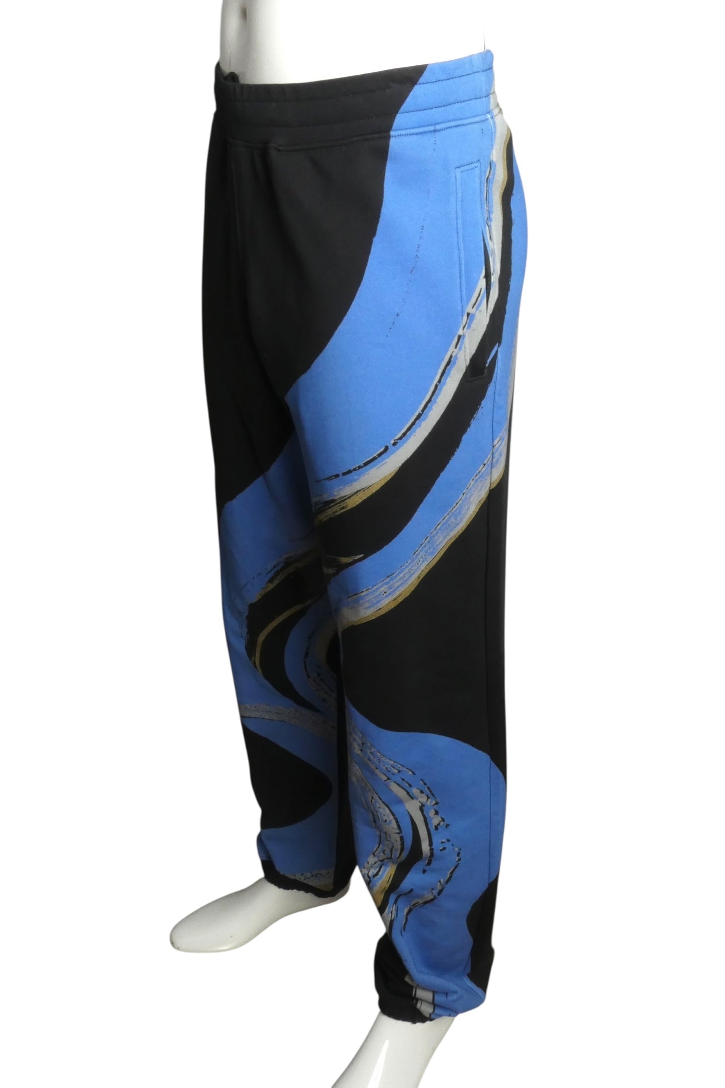 MOSCHINO COUTURE- NWT 2023 Printed Cotton Joggers, Size 2XL