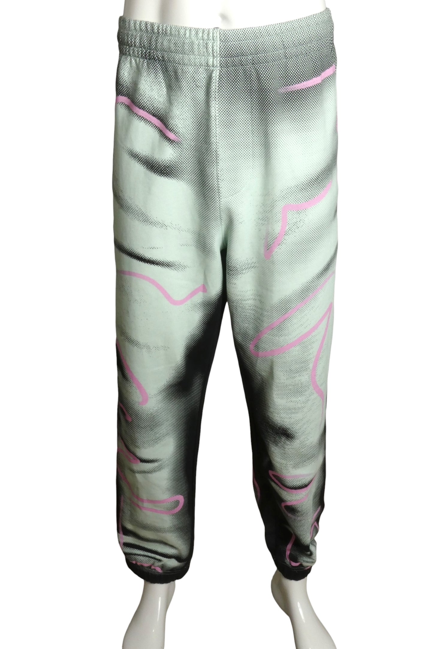 2023 NWT Printed Cotton Knit Joggers, Size 2XL