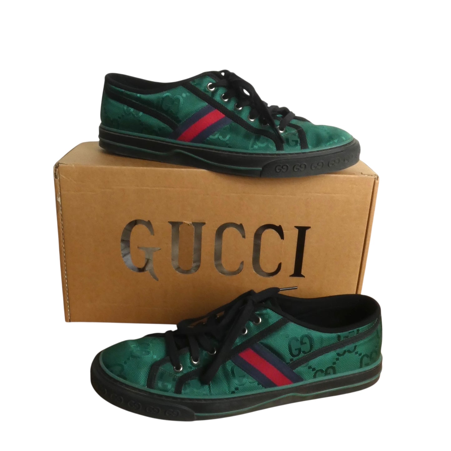 GUCCI- Tennis 1977 Off The Grid Low Sneakers, Size UK 12