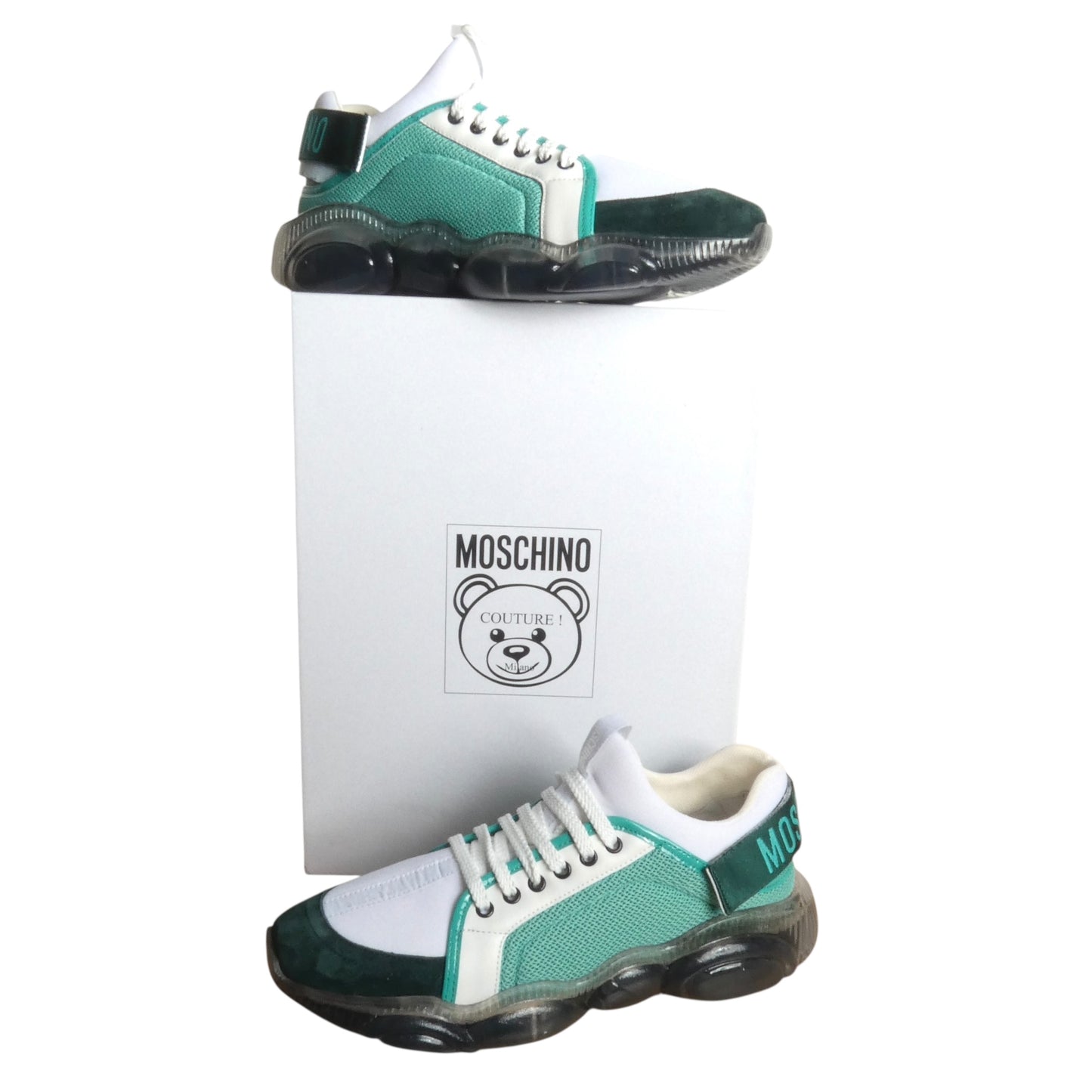 MOSCHINO- NWT Mesh Teddy Sole Sneakers, Size-44