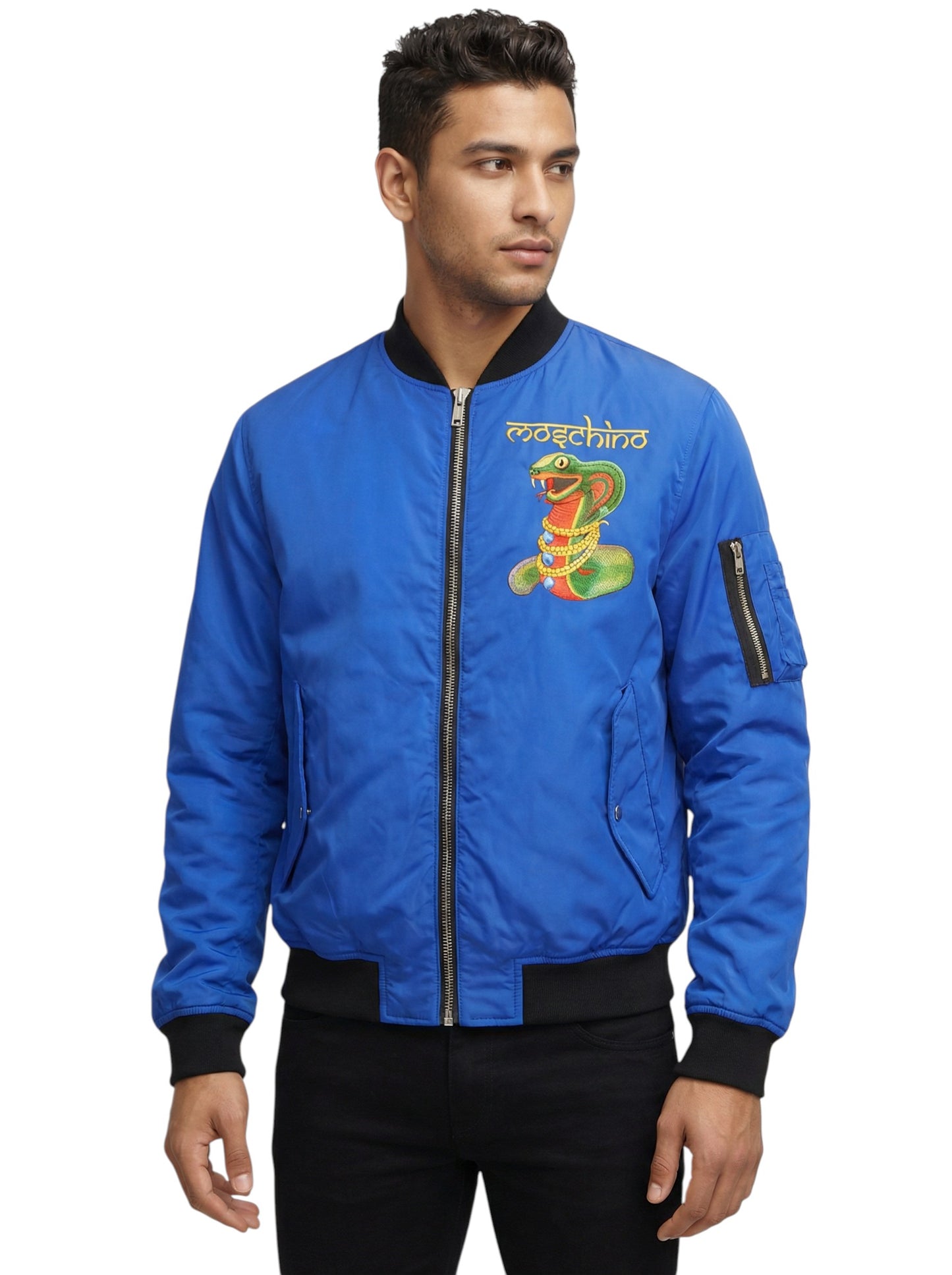 2017 Snake Bomber Jacket, Size Medium