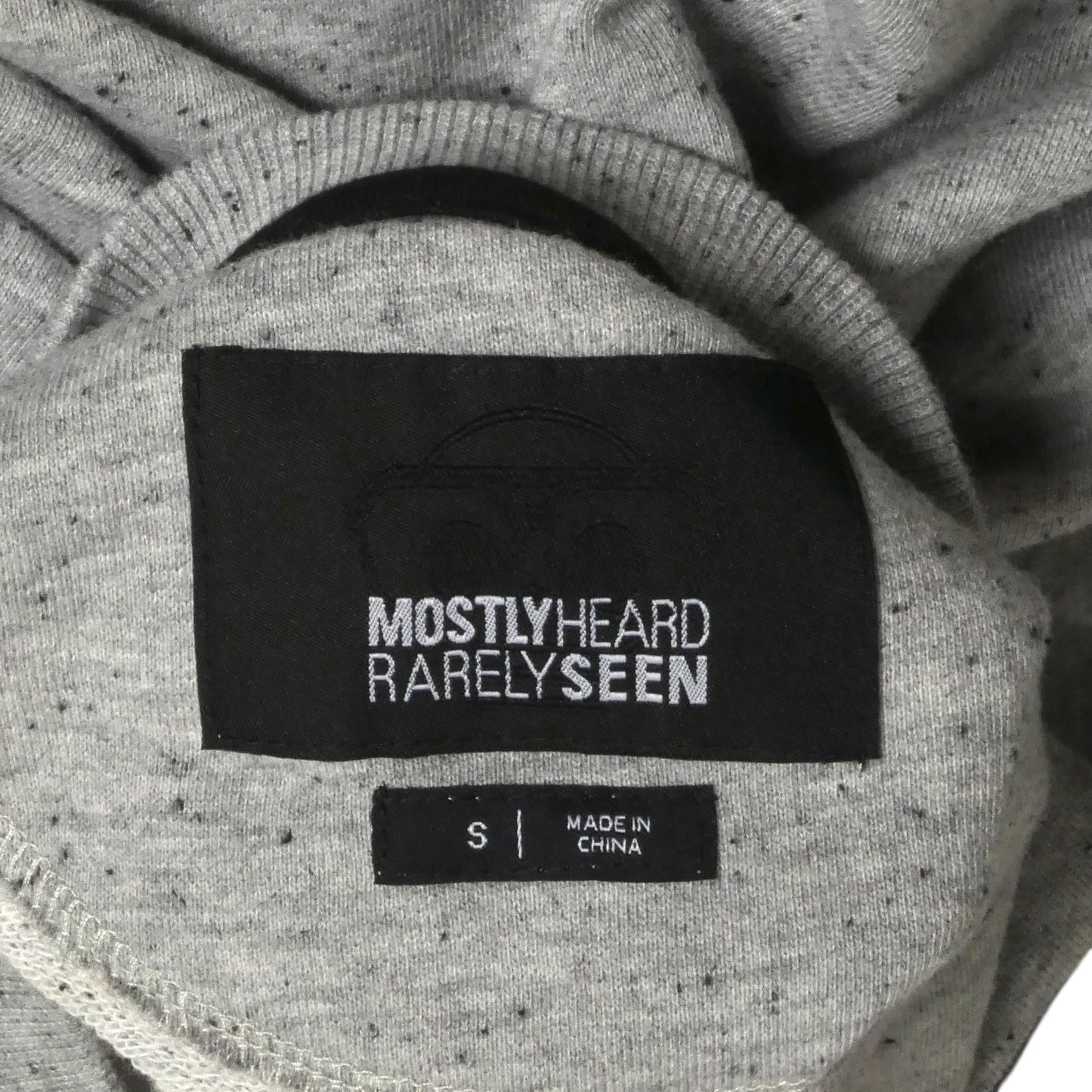 MOSTLY HEARD RARELY SEEN- Grey Cotton & Mesh Sweatshirt, Size Small