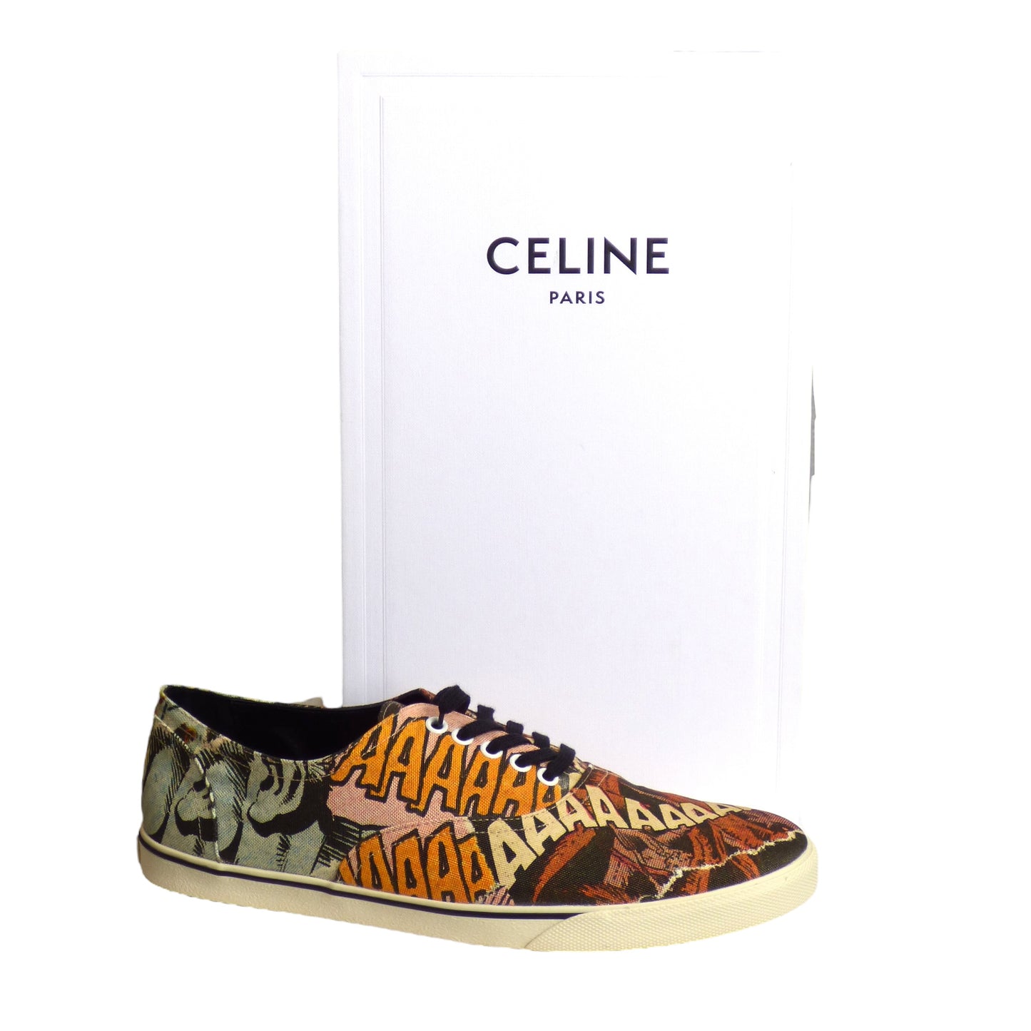 CELINE- 2019 Canvas Cartoon Sneaker, Size 12