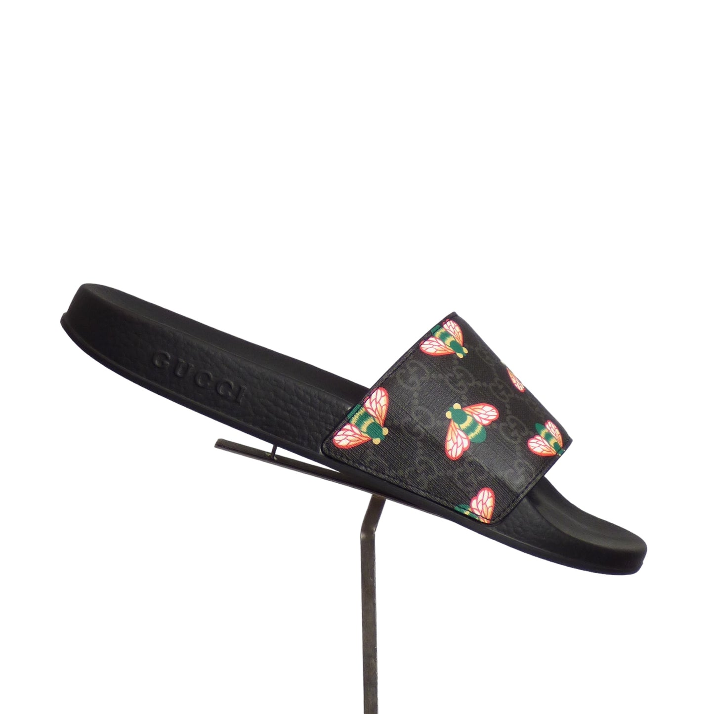 GUCCI- NIB Supreme H2O Bee Multi Black Sandal, Multiple Sizes Available