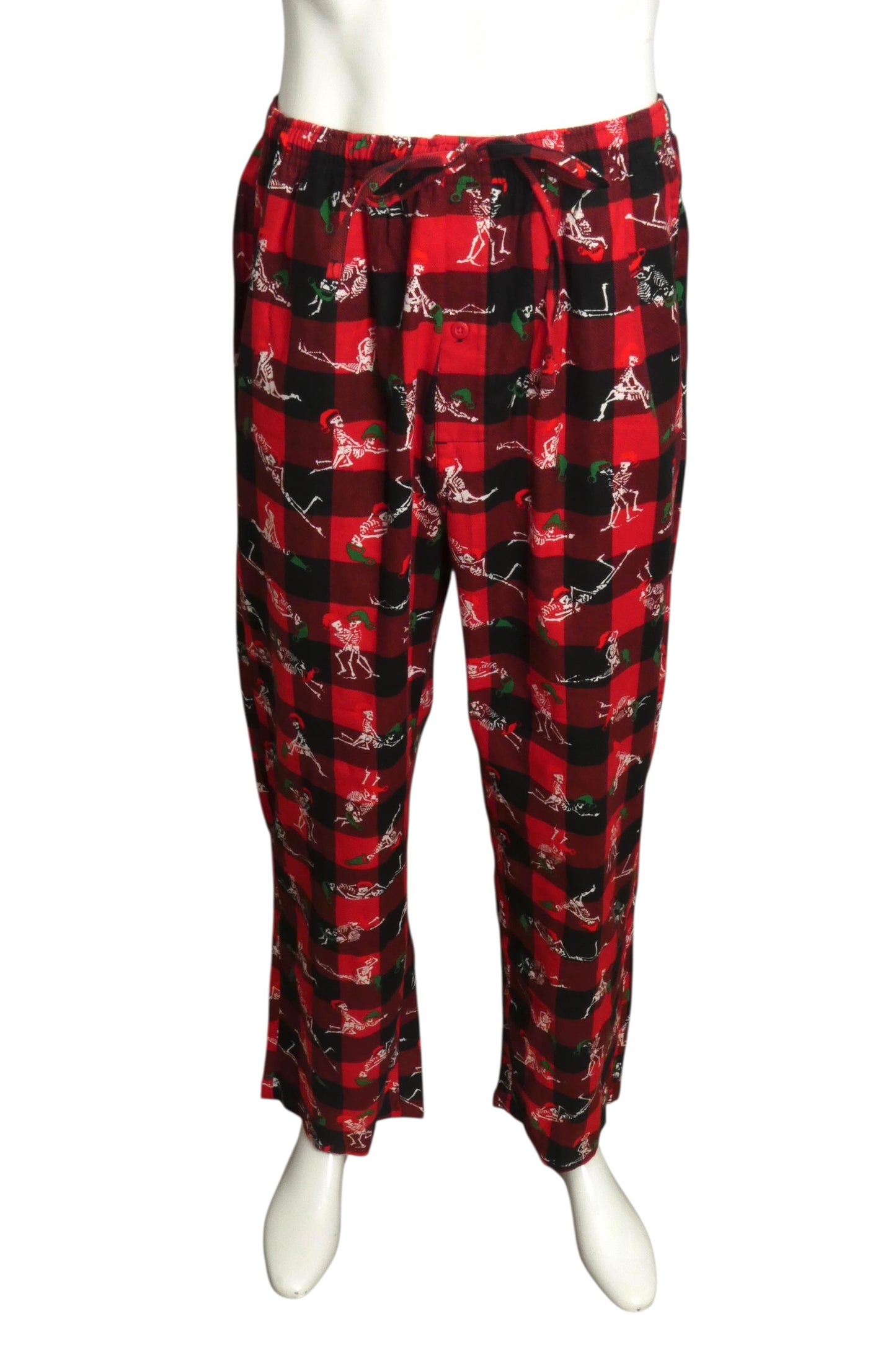 SUPREME- NWT 2025 Flannel Holiday Skeleton Pajamas, Size Large