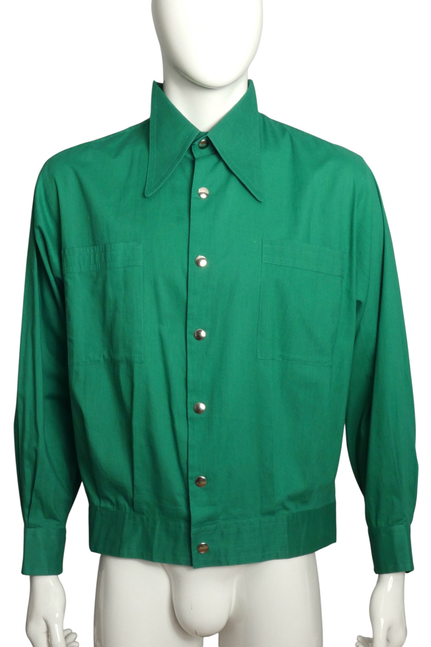 1990s Cotton Shirt-Jac, Size XL