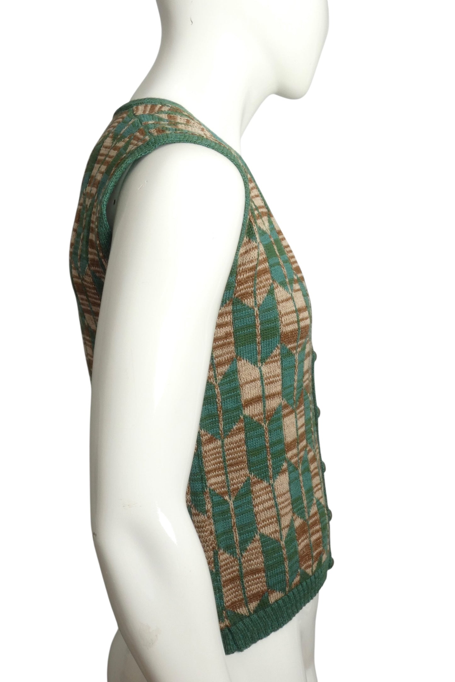 1970s Wool Vest, Size Medium