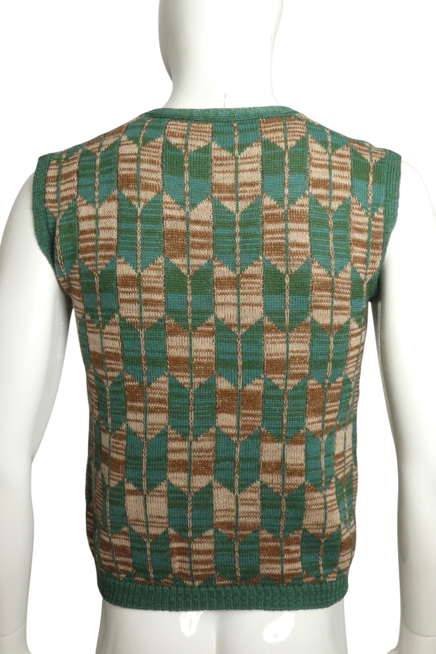 1970s Wool Vest, Size Medium