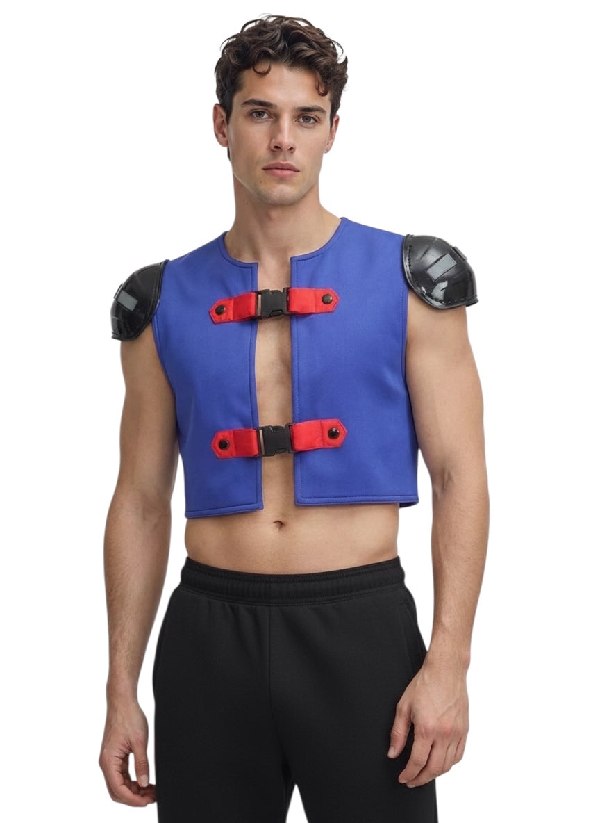 1997 Blue Neoprene Vest, Size Large