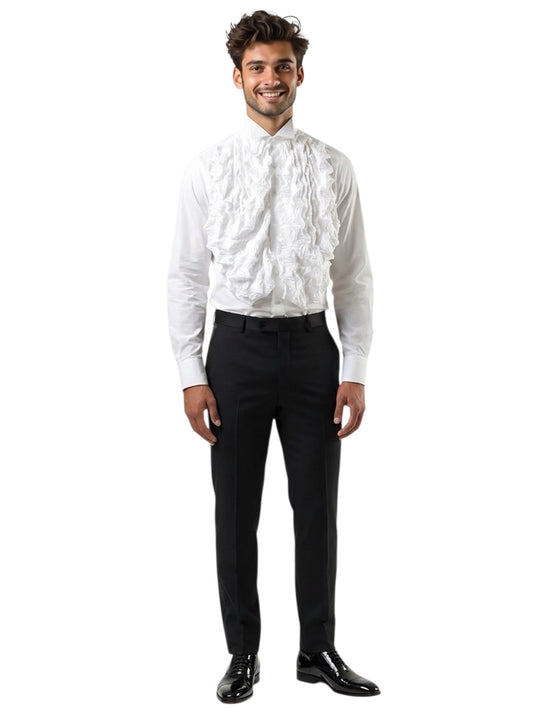 1994 White Plisse Shirt, Size Large