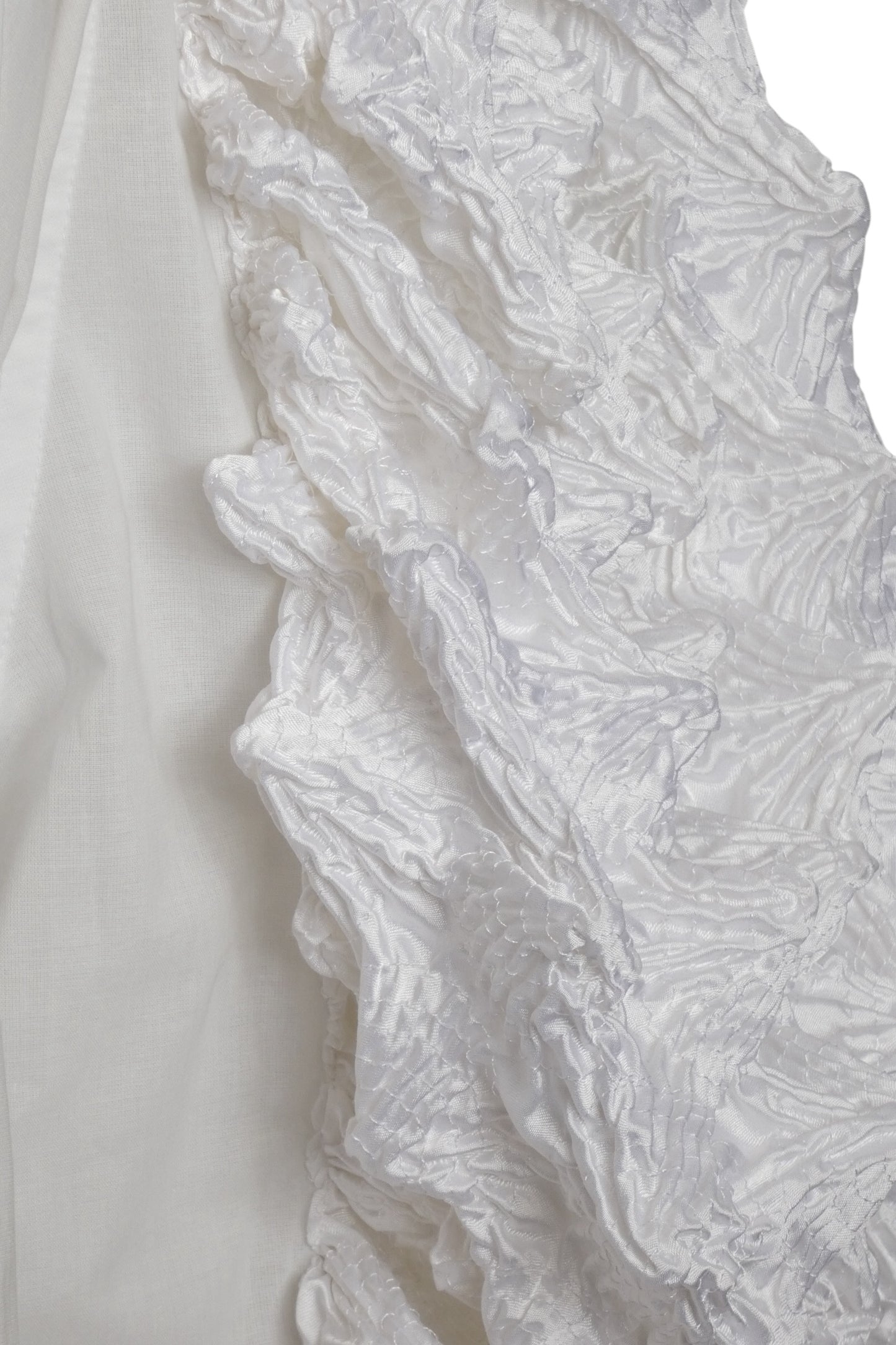 1994 White Plisse Shirt, Size Large