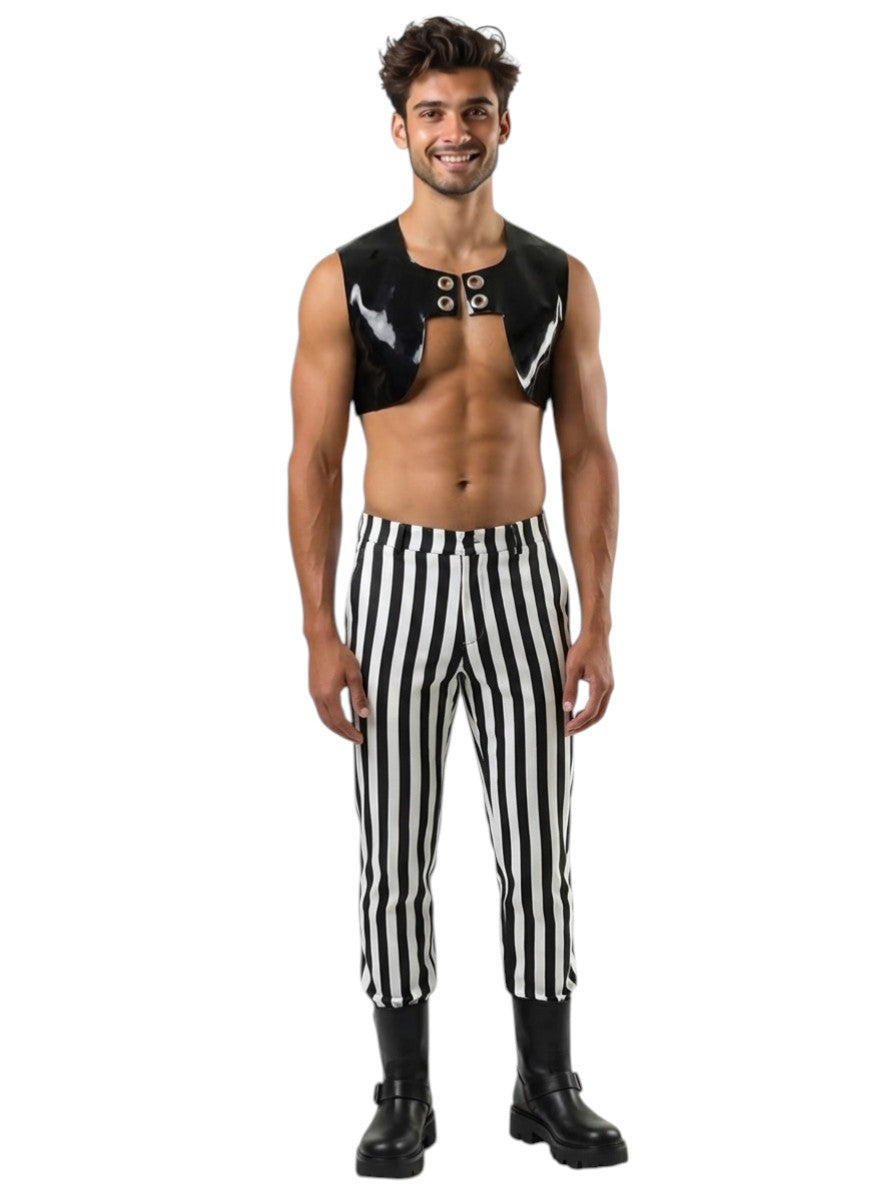 1994 Black Patent Vest, Size Medium