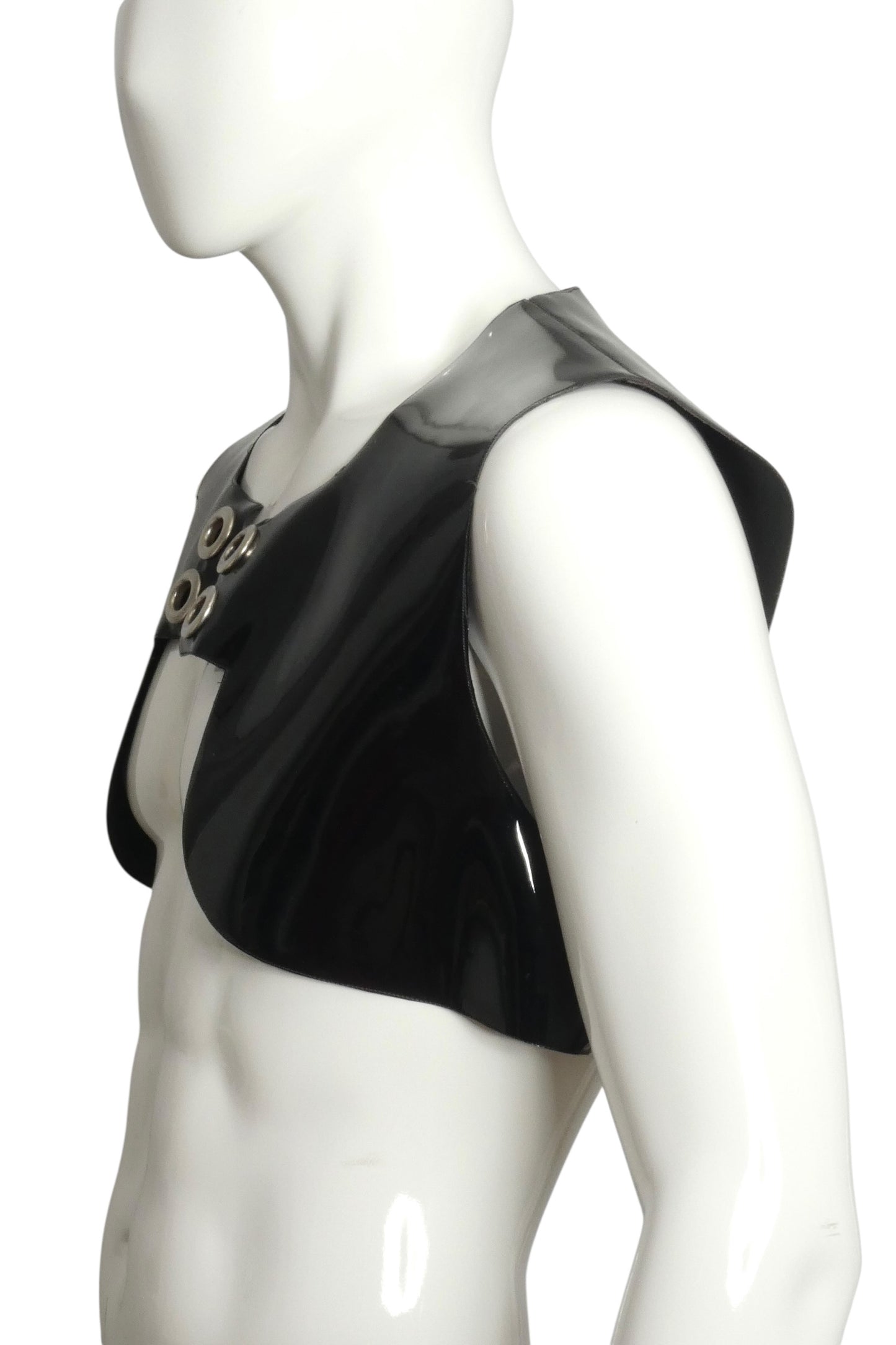 1994 Black Patent Vest, Size Medium