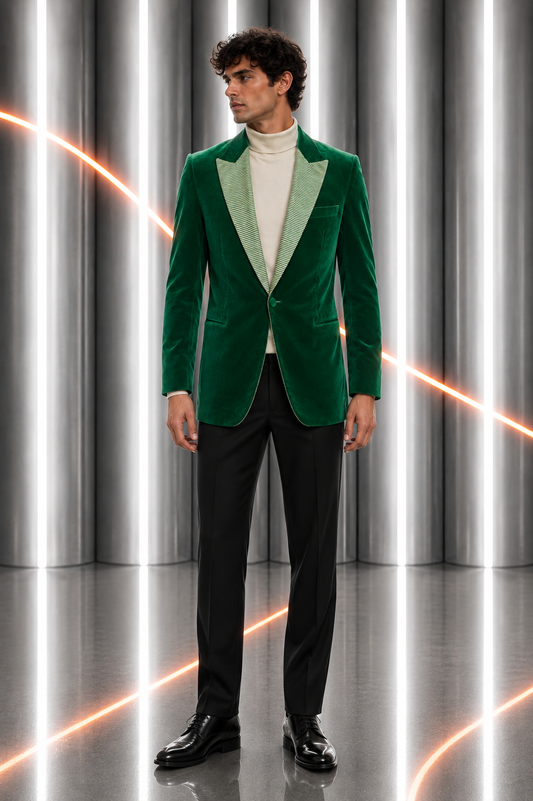 PIERRE CARDIN - 1980s Velvet Dinner Jacket, Size Large