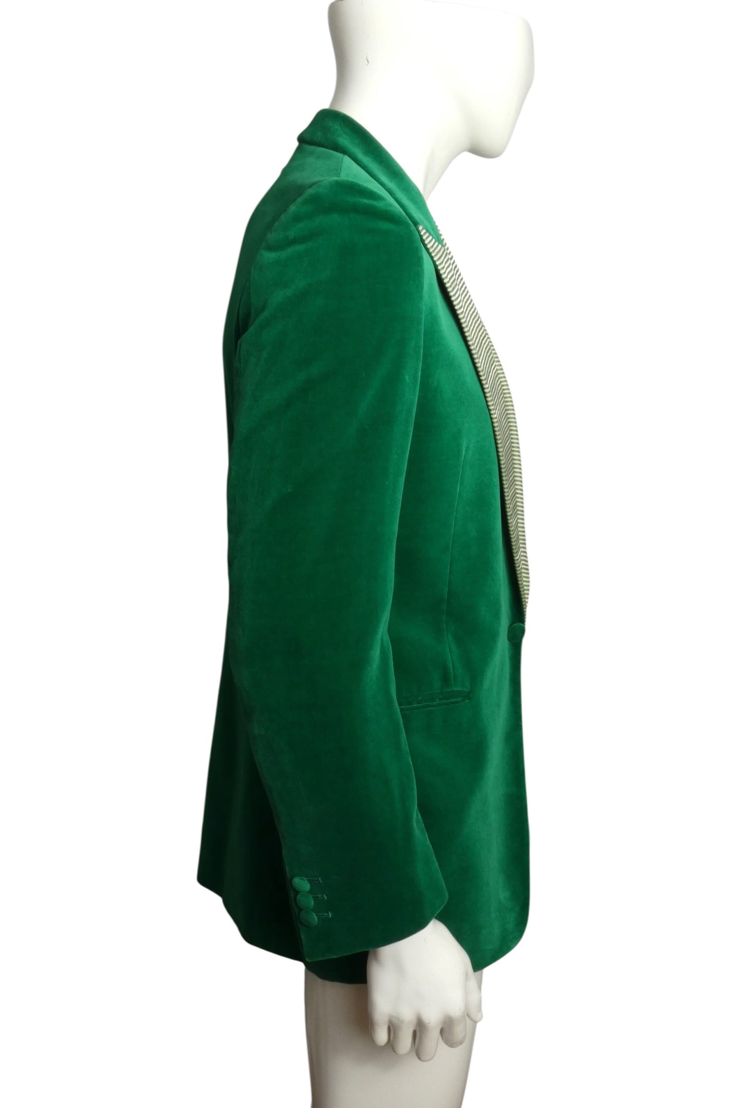 1980s Velvet Dinner Jacket, Size Large