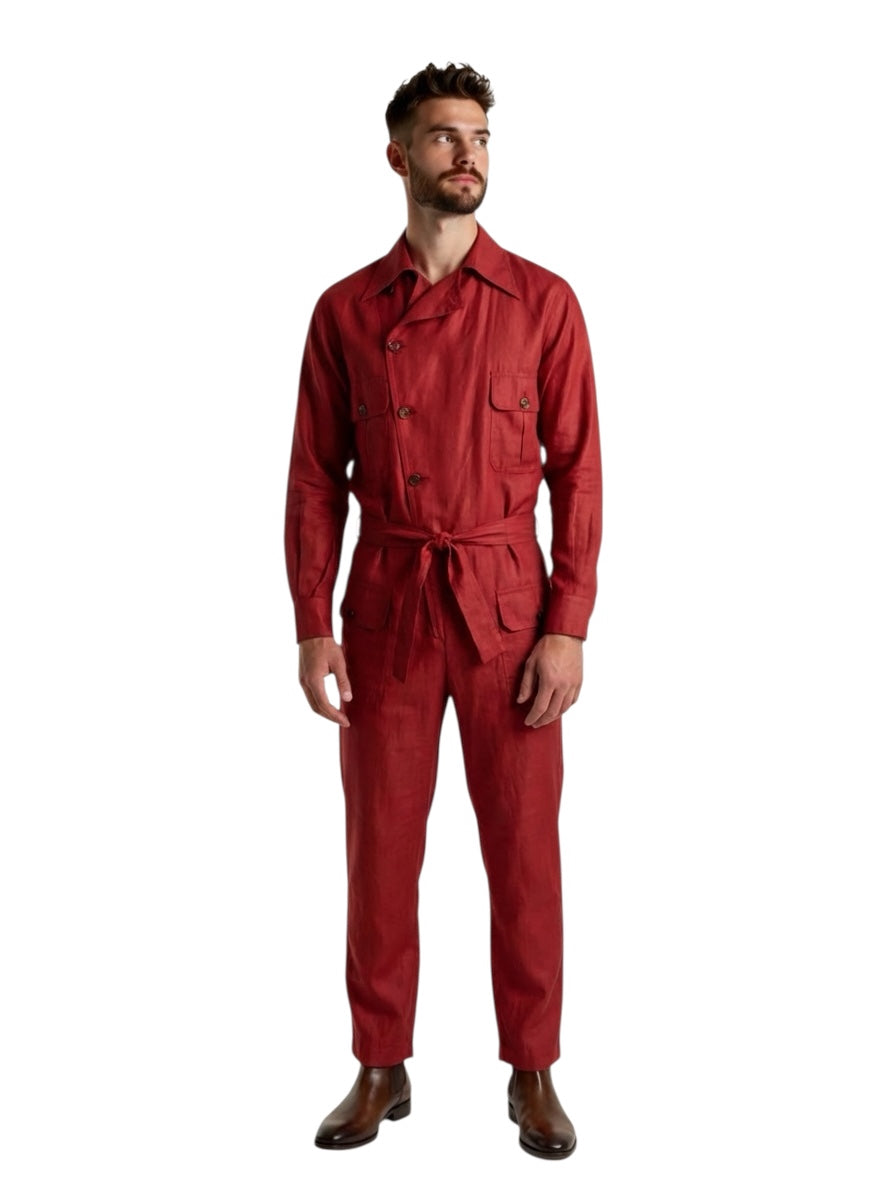 1977 Cotton Jumpsuit, Size Large