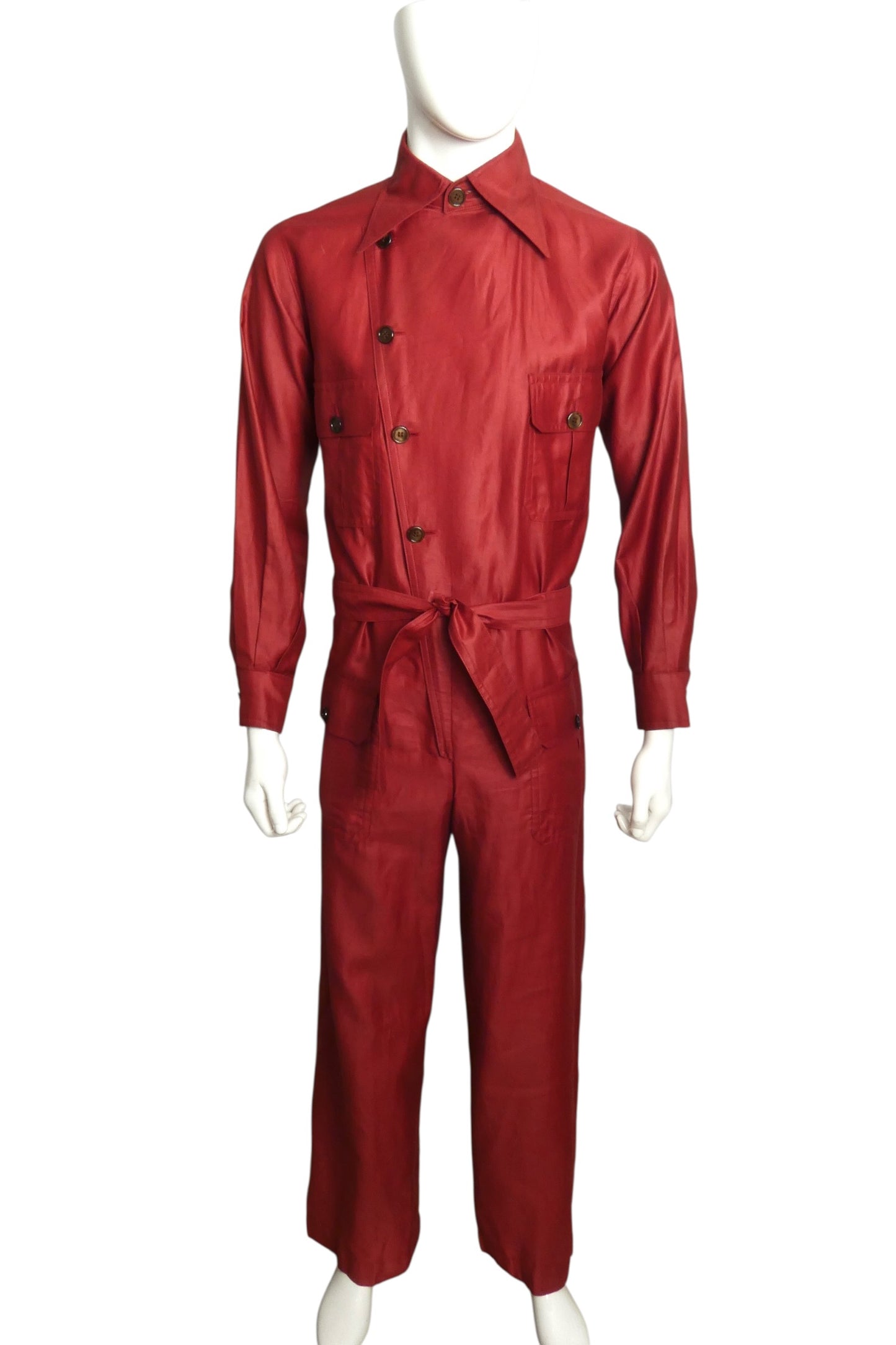 1977 Cotton Jumpsuit, Size Large