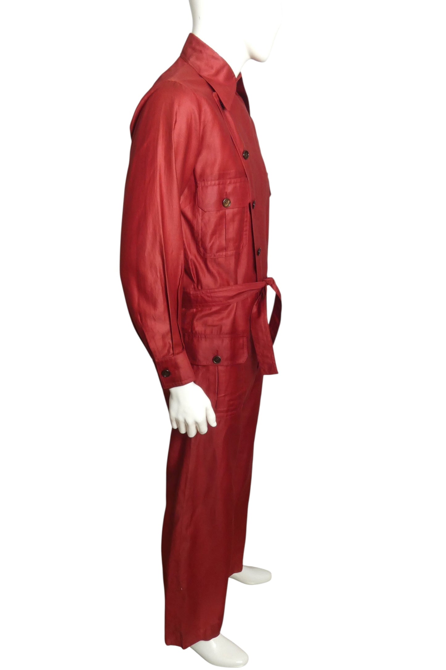 1977 Cotton Jumpsuit, Size Large