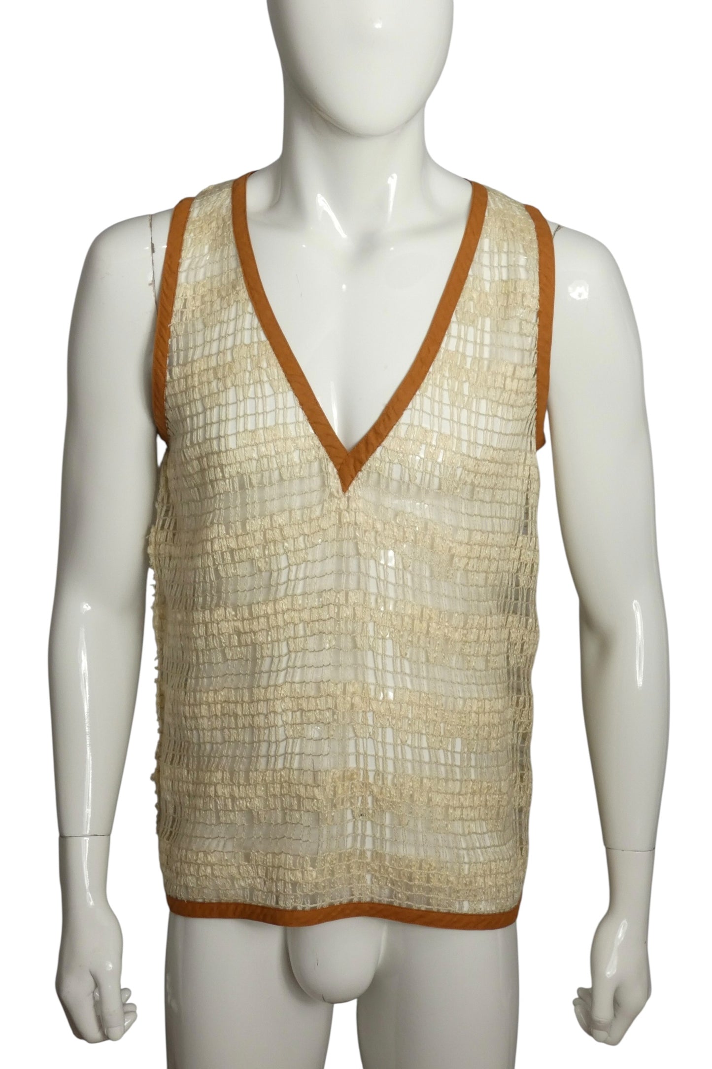 1978 Woven Tank Top, Size Large