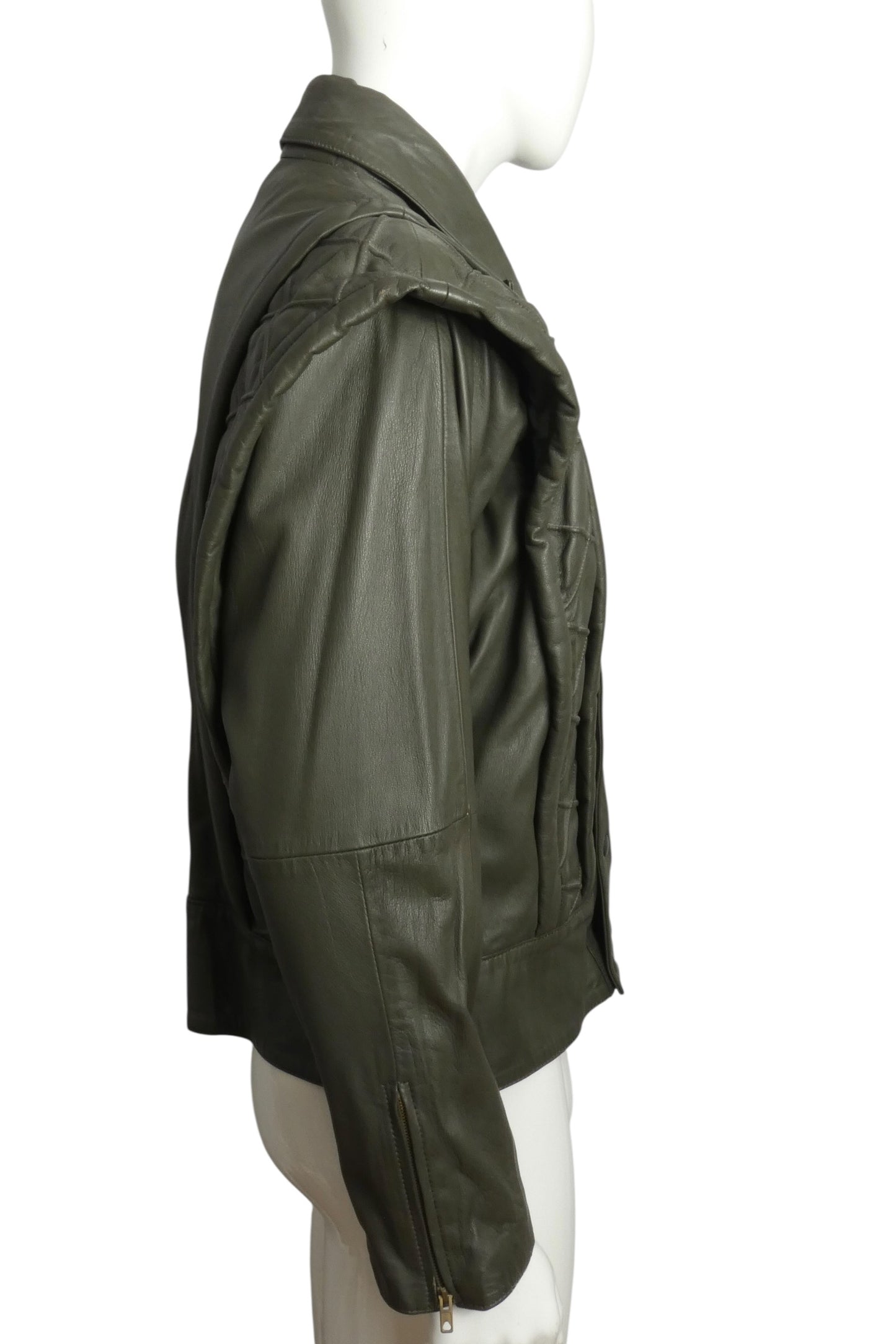 1990s Leather Coat, Size Large