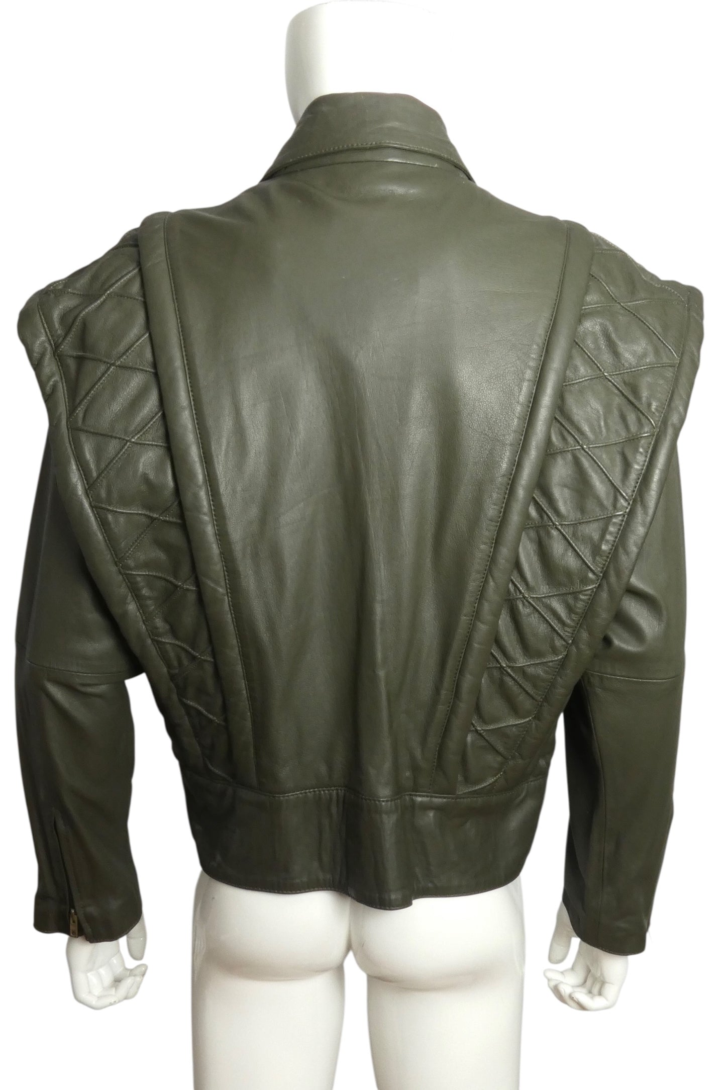 1990s Leather Coat, Size Large