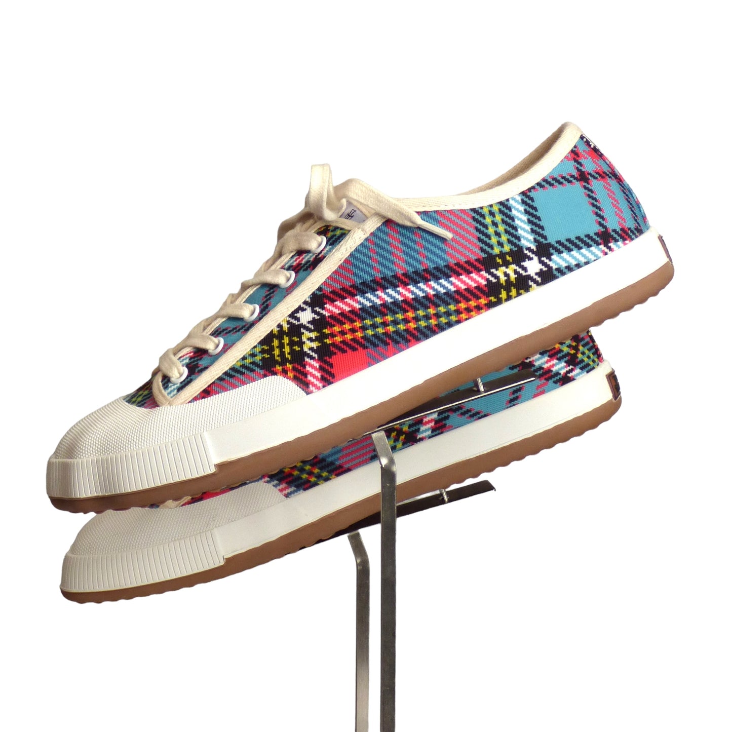 VIVIENNE WESTWOOD- NIB Macandy Tartan Animal Gym Shoe, Size 44