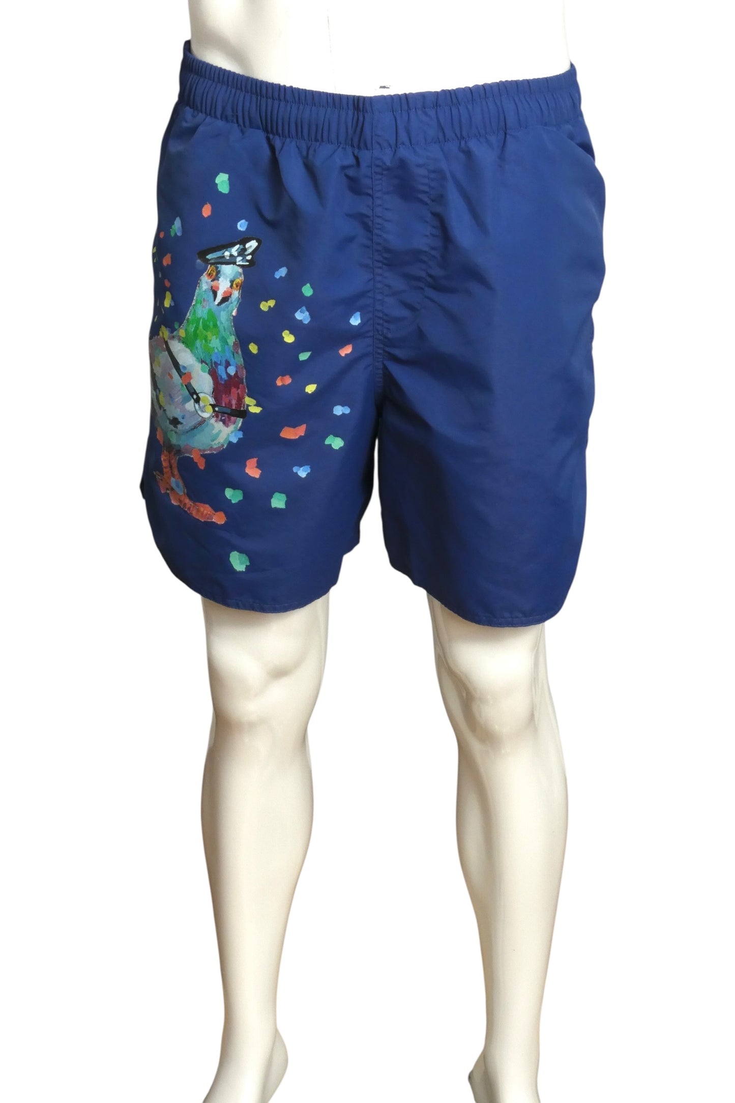 JW ANDERSON- NWT Blue Pigeon Harness Swim Shorts, Size Large